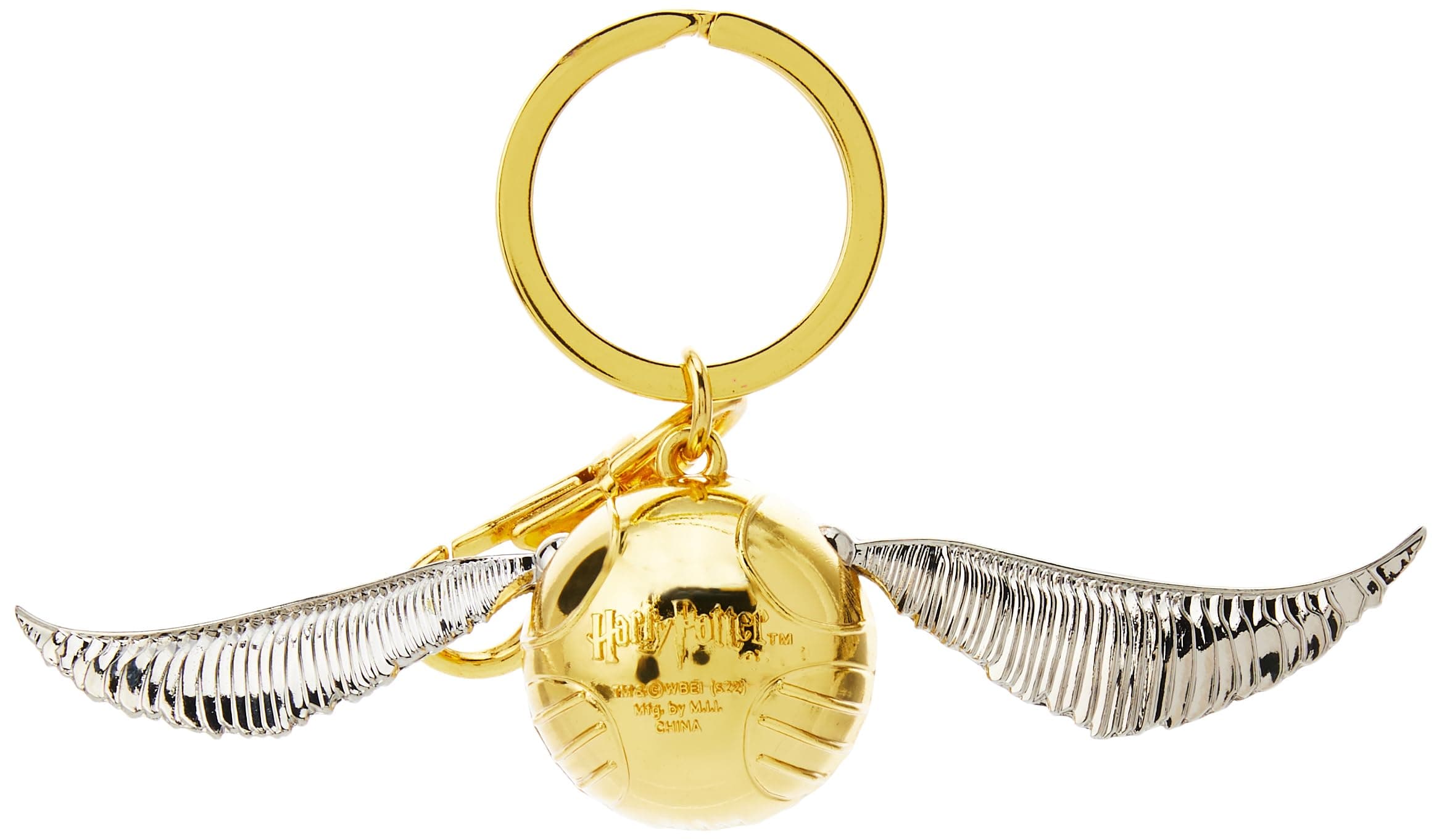 Monogram Harry Potter Gold Snitch Pewter Key Ring