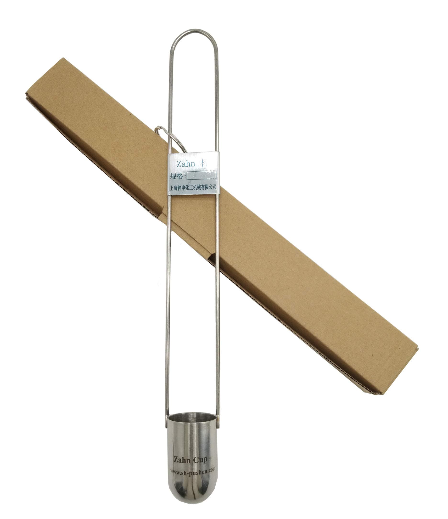 BAOSHISHAN NO.5 Zahn Cup Viscosity Cup #5 Dip Type 44ml Stainless Steel Viscometer Flow Cup for Paint Finishes Oil (NO.5 Zahn Cup)