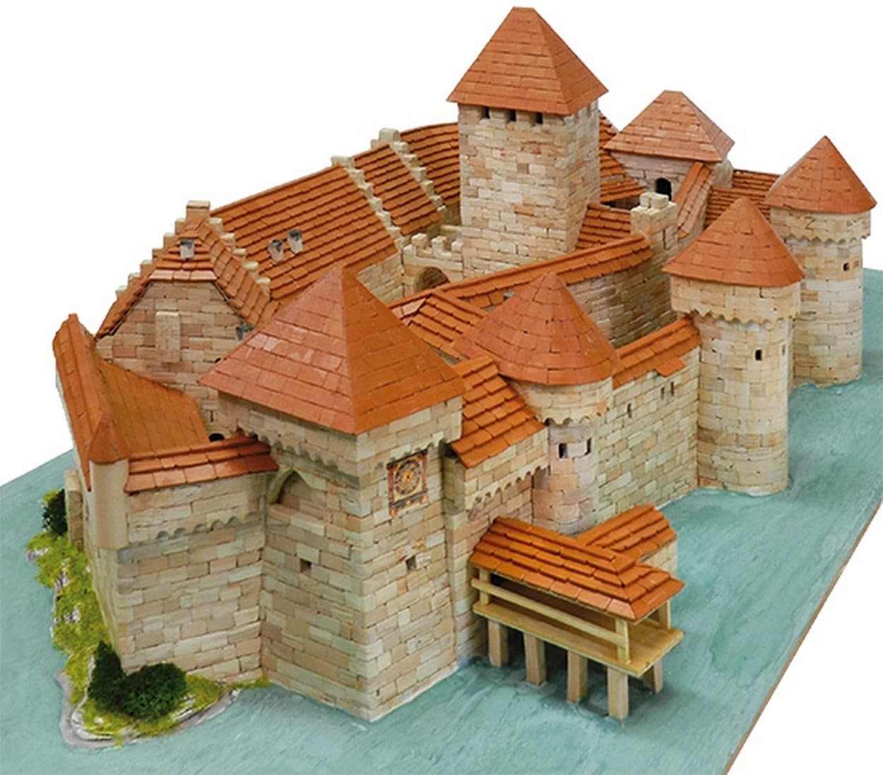 Aedes 1012 Chillon Castle Model Kit, 37 x 26 x 7 cm, Multi-Color