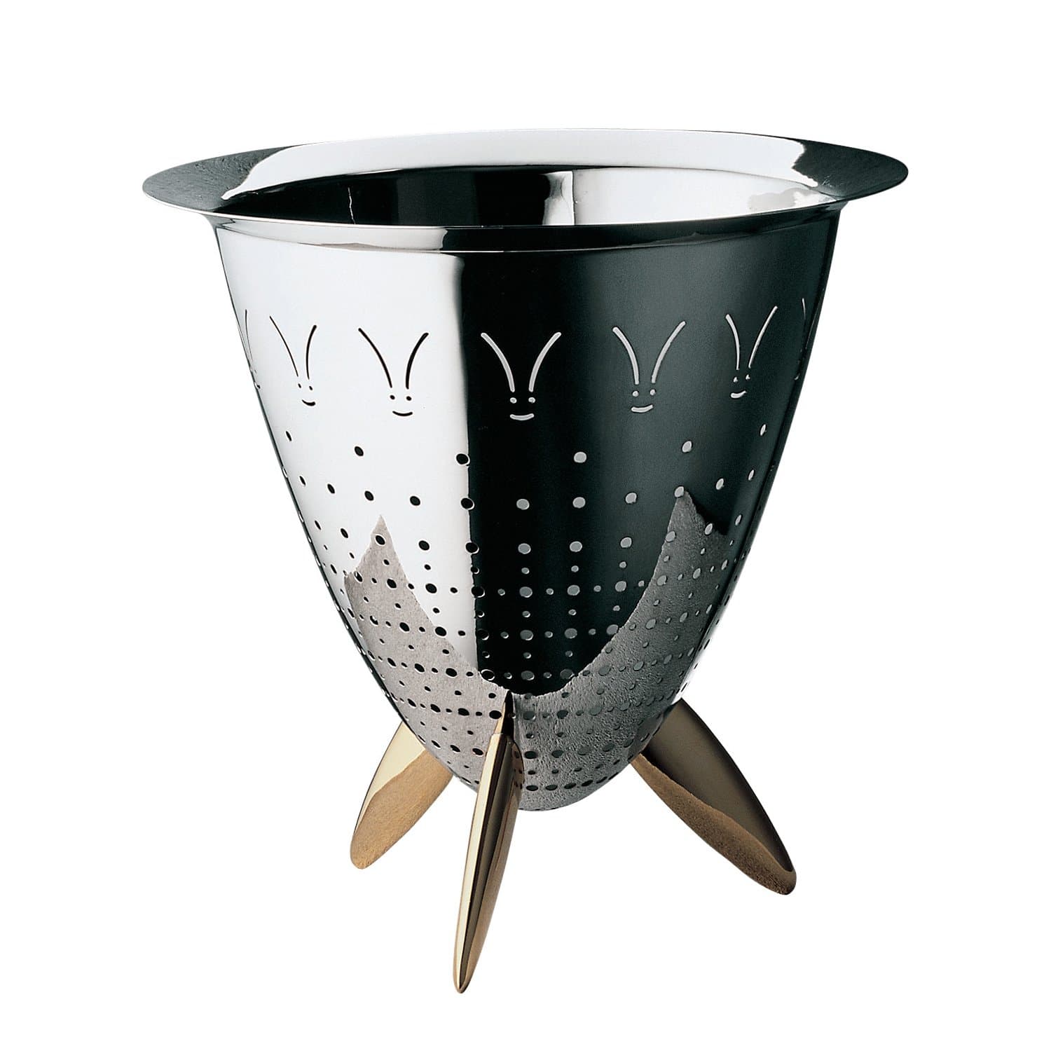 Officina Alessi Max Le Chinois Colander, Silver
