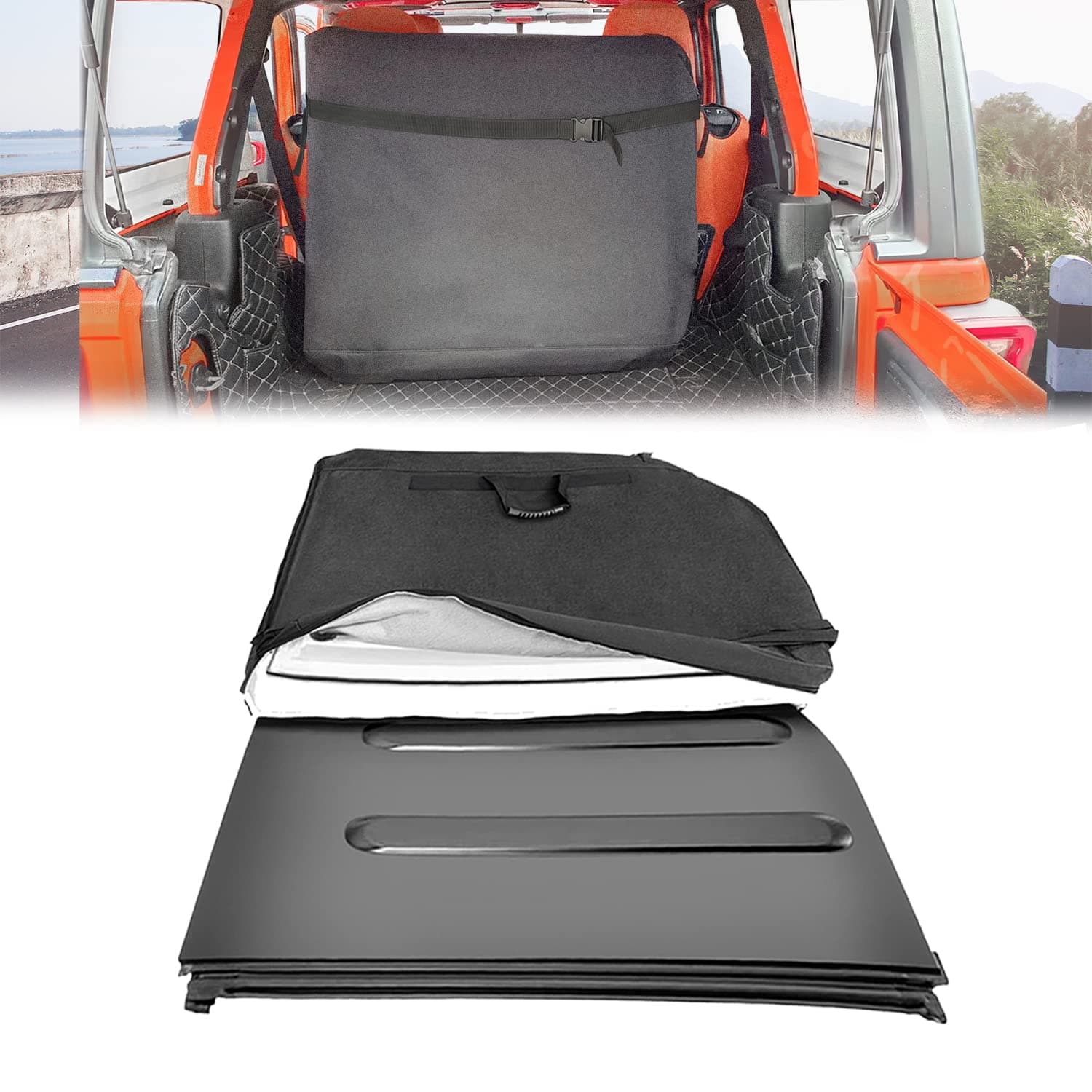 Freedom Panel Hard Top Storage Bag with Handle Waterproof and Wear-Resistant Comapatible with Jeep Wrangler JK JKU JL JLU 2-Door & 4-Door 2007-2020