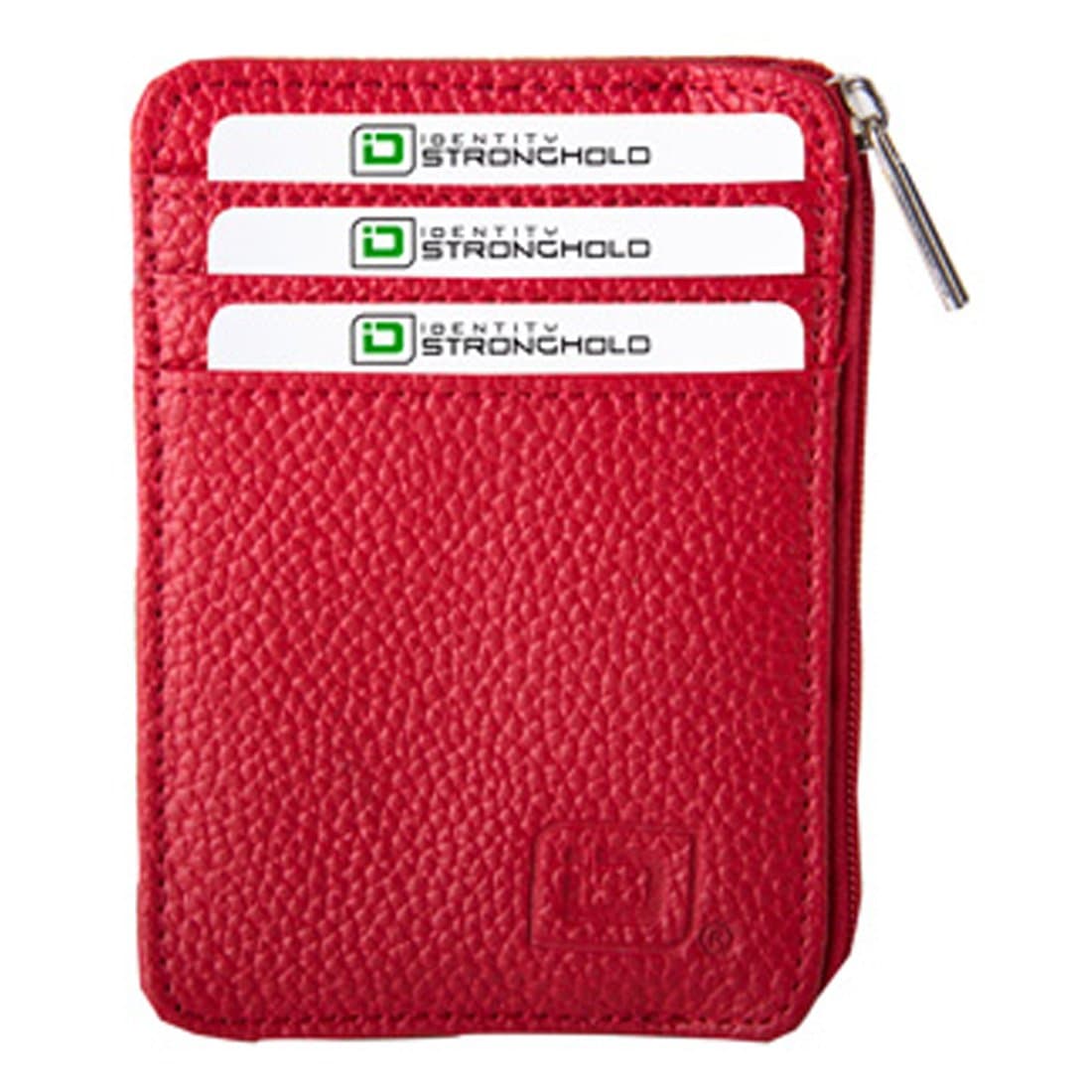 RFID Blocking Secure Wallet Mini - Pebbled (Red)