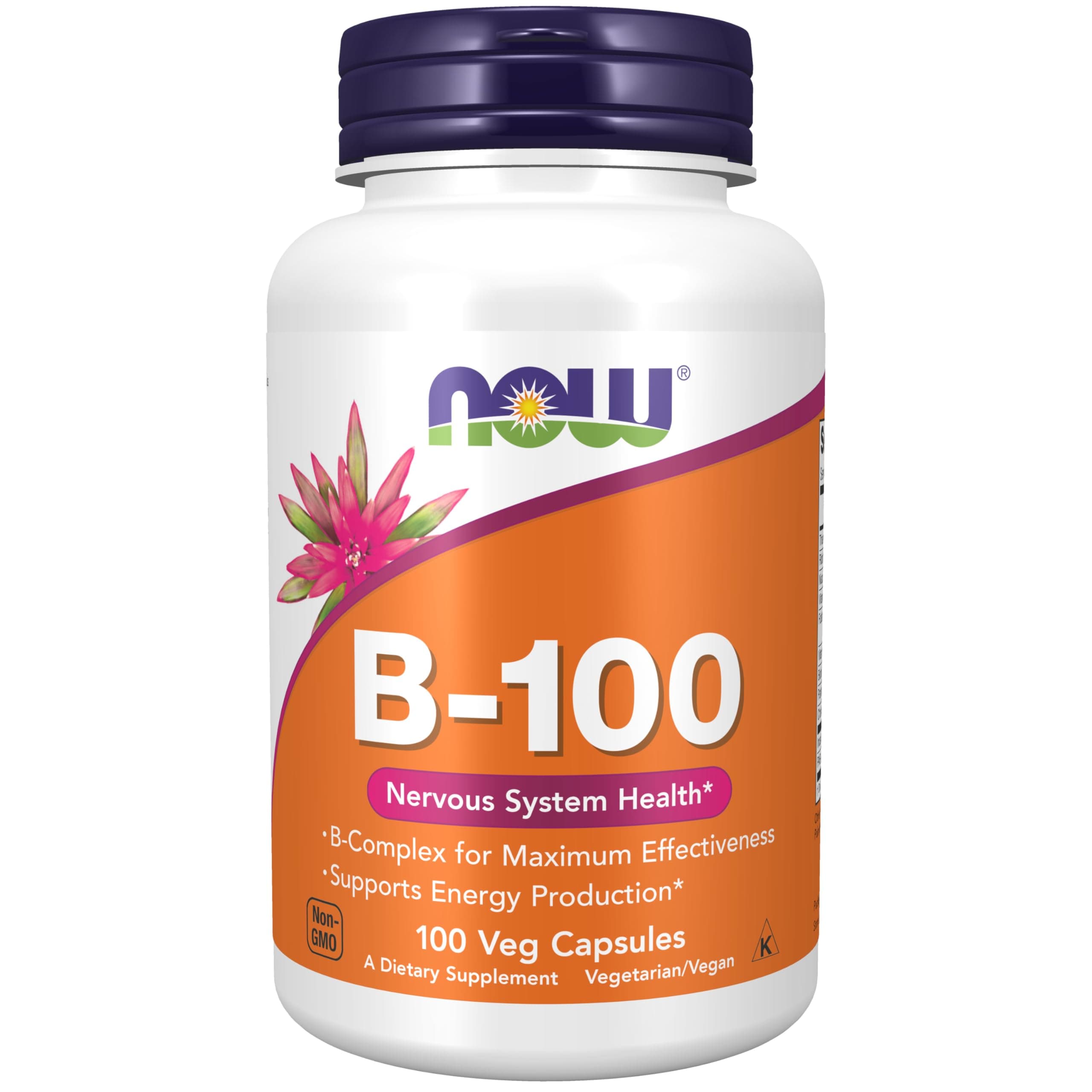 Now Foods Vitamin B-100 Capsules, 100-Count