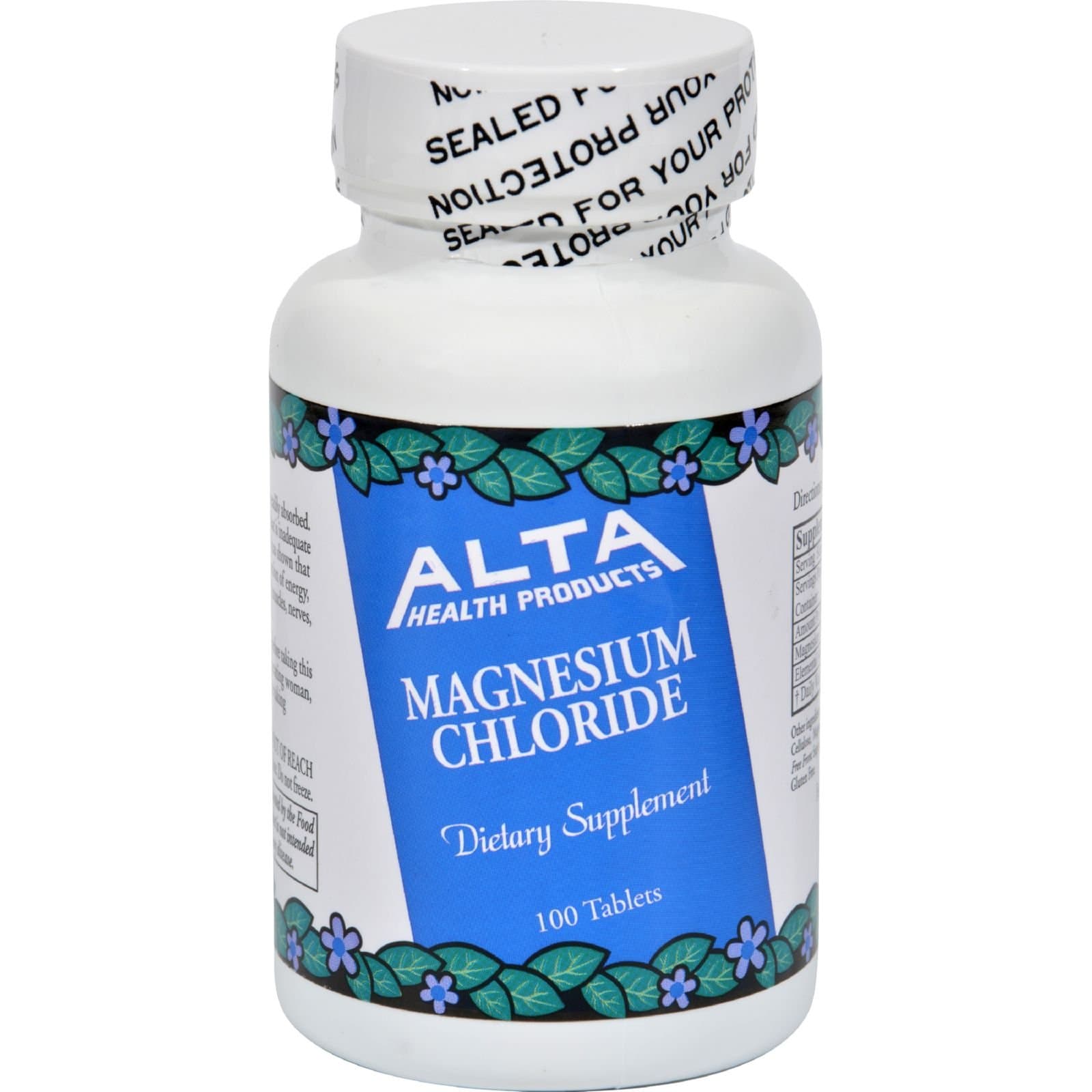 Alta Health Magnesium Chloride Tablets, 100 Count
