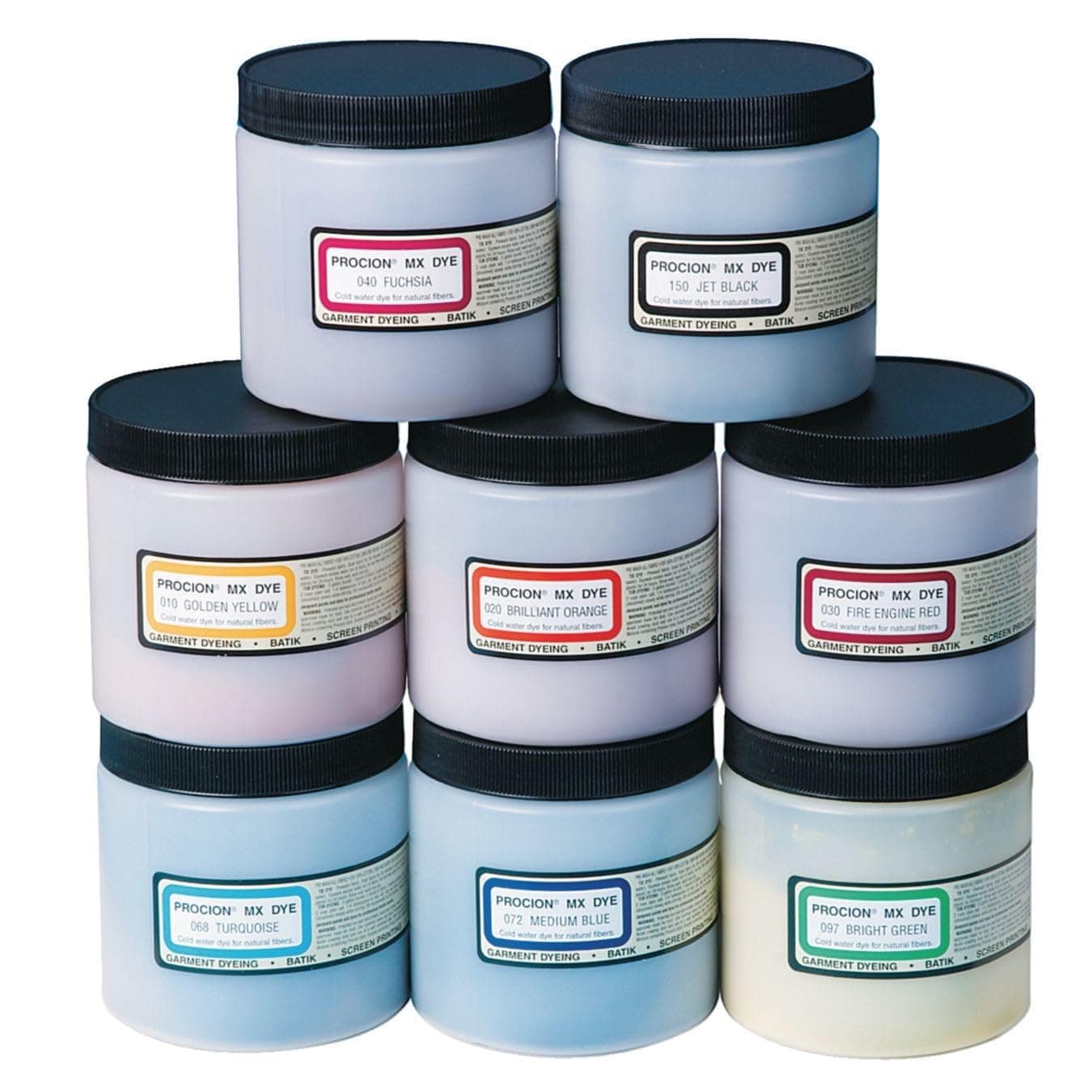 Procion Cold Water Dye, Assortment (Set of 8)