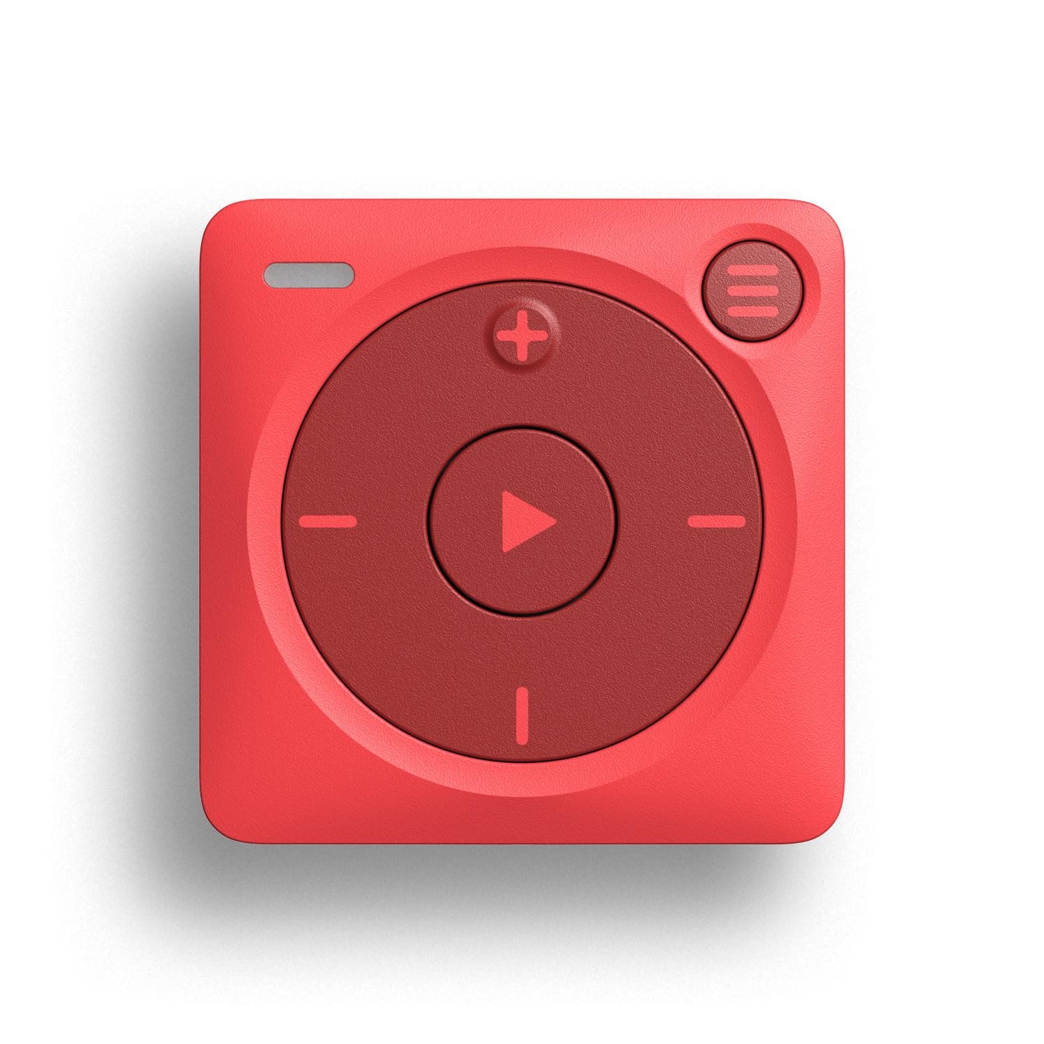 Mighty 3 Spotify & Amazon Music Player - Compatible with Bluetooth & Wired Headphones - 1,000+ Song Storage - Screen Free Music Player - No Phone Needed - (Red)