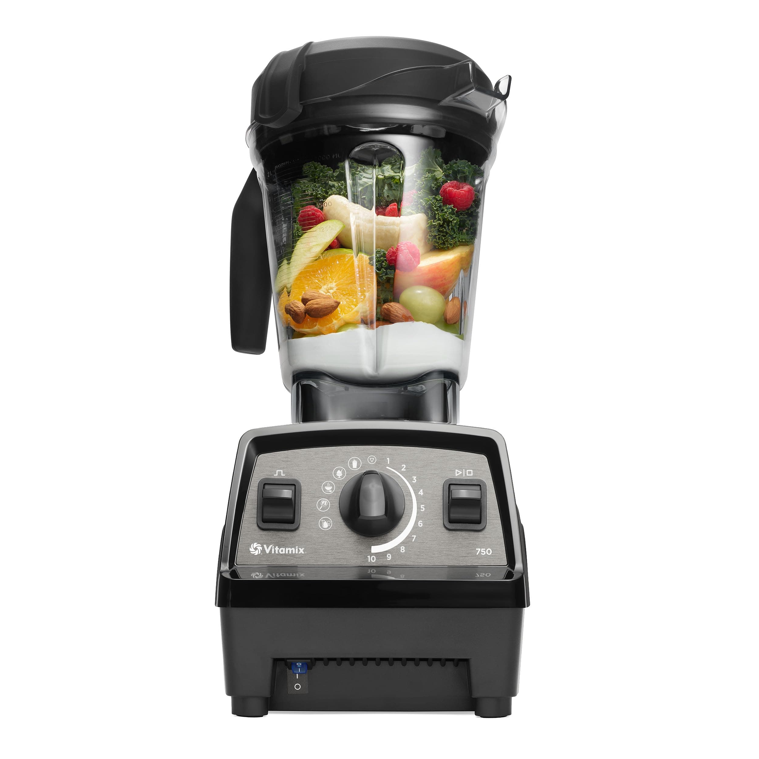 Propel Series 750 Professional-Grade Blender with Four Blending Programs for Smoothies, Soups and More, Self-Cleaning, Stainless-Steel Blades, 64 Oz Container, Black