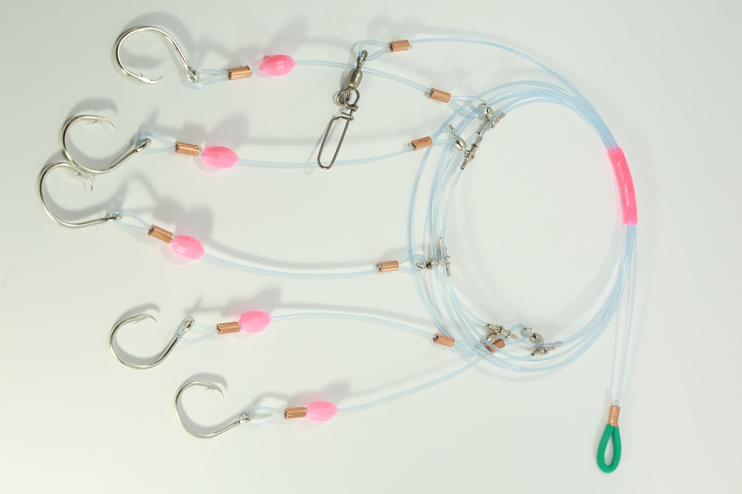 Below Surface Tackle Deep Drop Rig with 11/0 High Carbon Steel Circle Hooks for Queen Snapper, Yellow Eye Snapper, Grouper, Mutton Snapper, Tilefish, Blackbelly Rosies