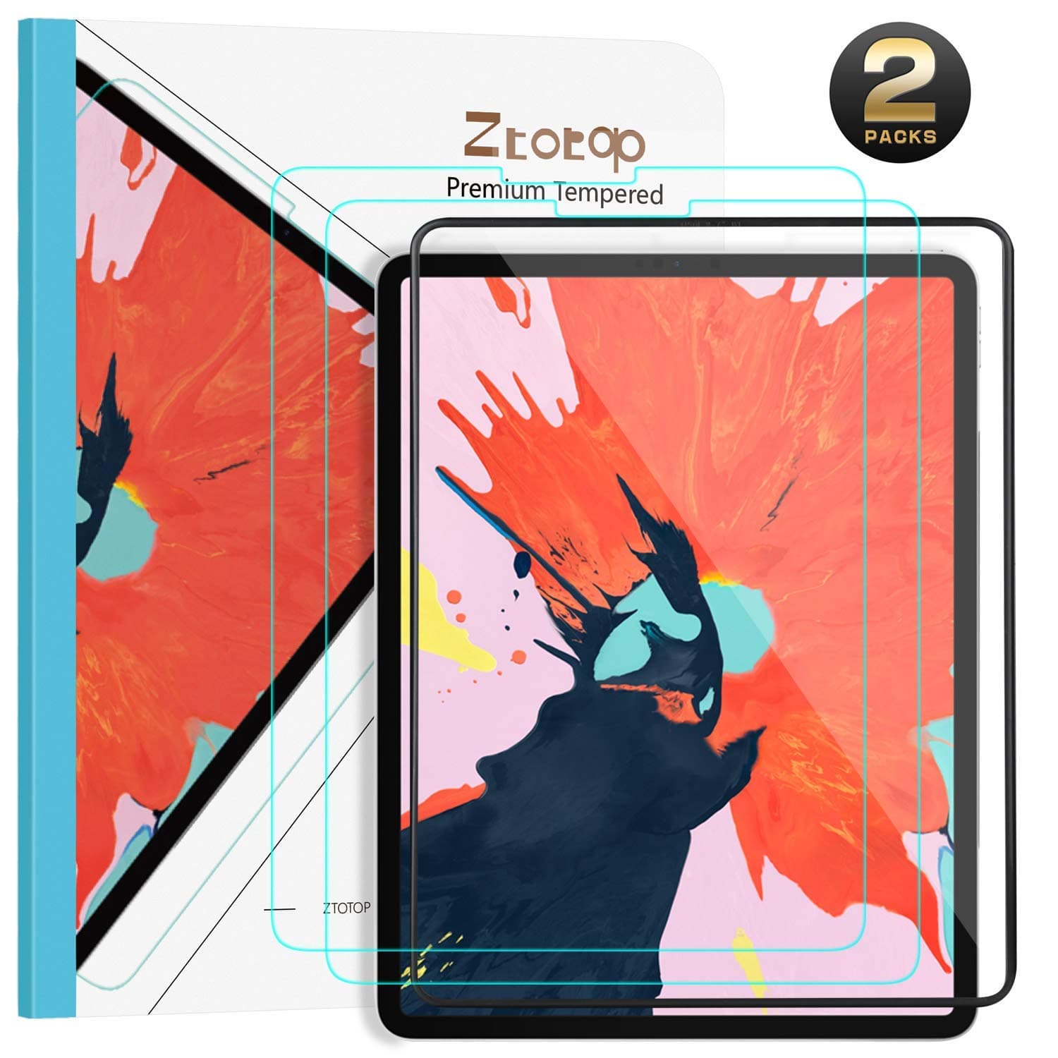 Ztotop Screen Protector for iPad Pro 11'' 2018 (TWO packs)