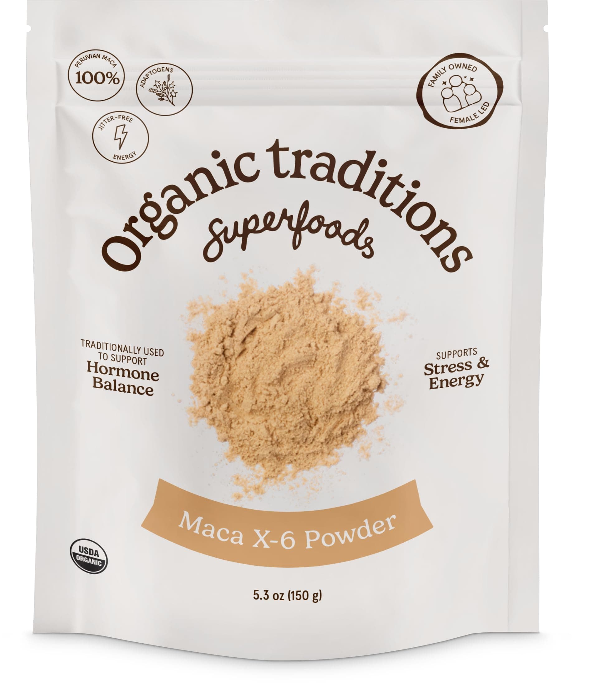 Maca X 6 Powder, Maca Root Black Red and Yellow, Traditionally Used in Peru for Vitality and Daily Energy, Concentrated Superfood for Daily Wellnes for Men and Women, 150g / 5.3oz