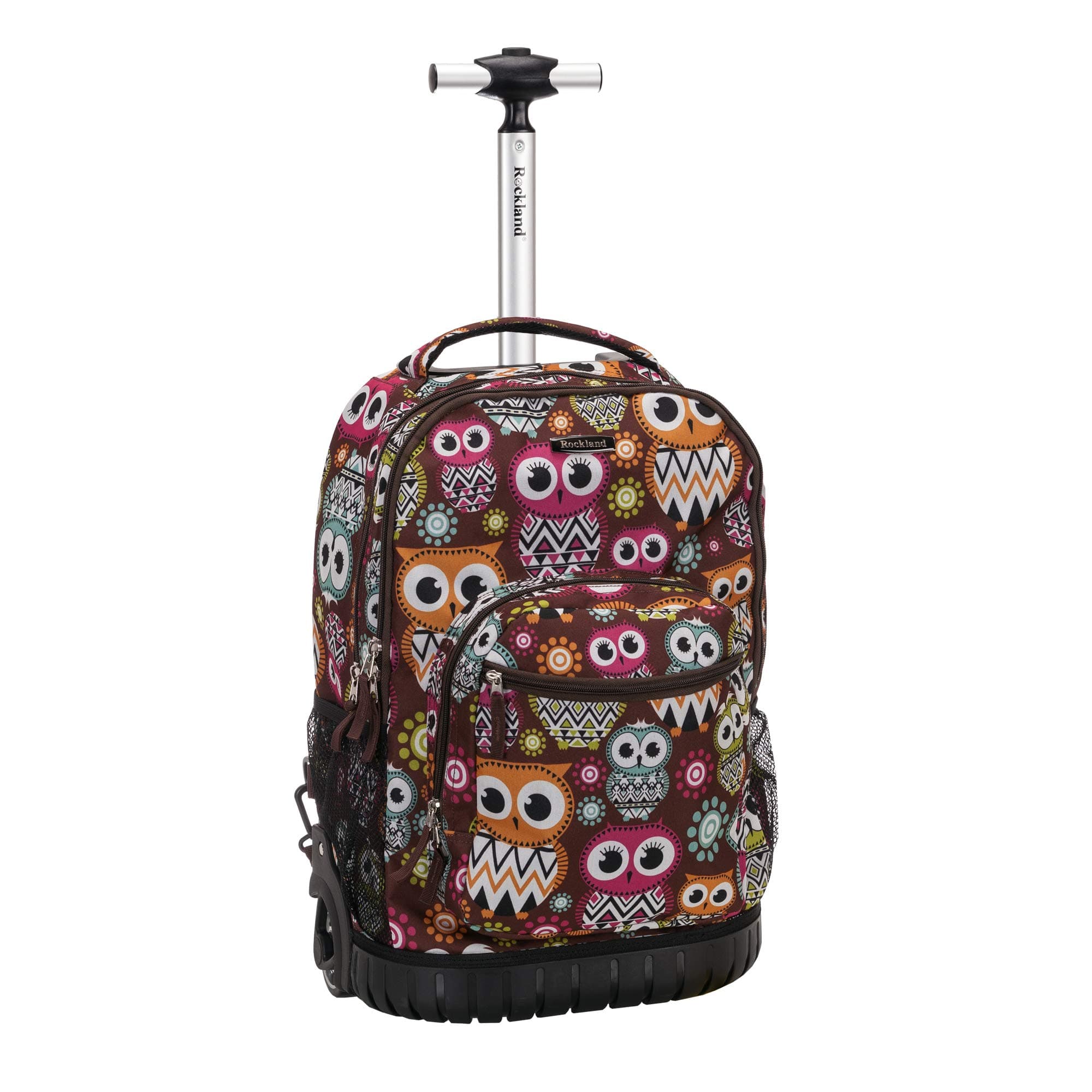 Rockland Single Handle Rolling Backpack, Owl, 19-Inch (R02-OWL)