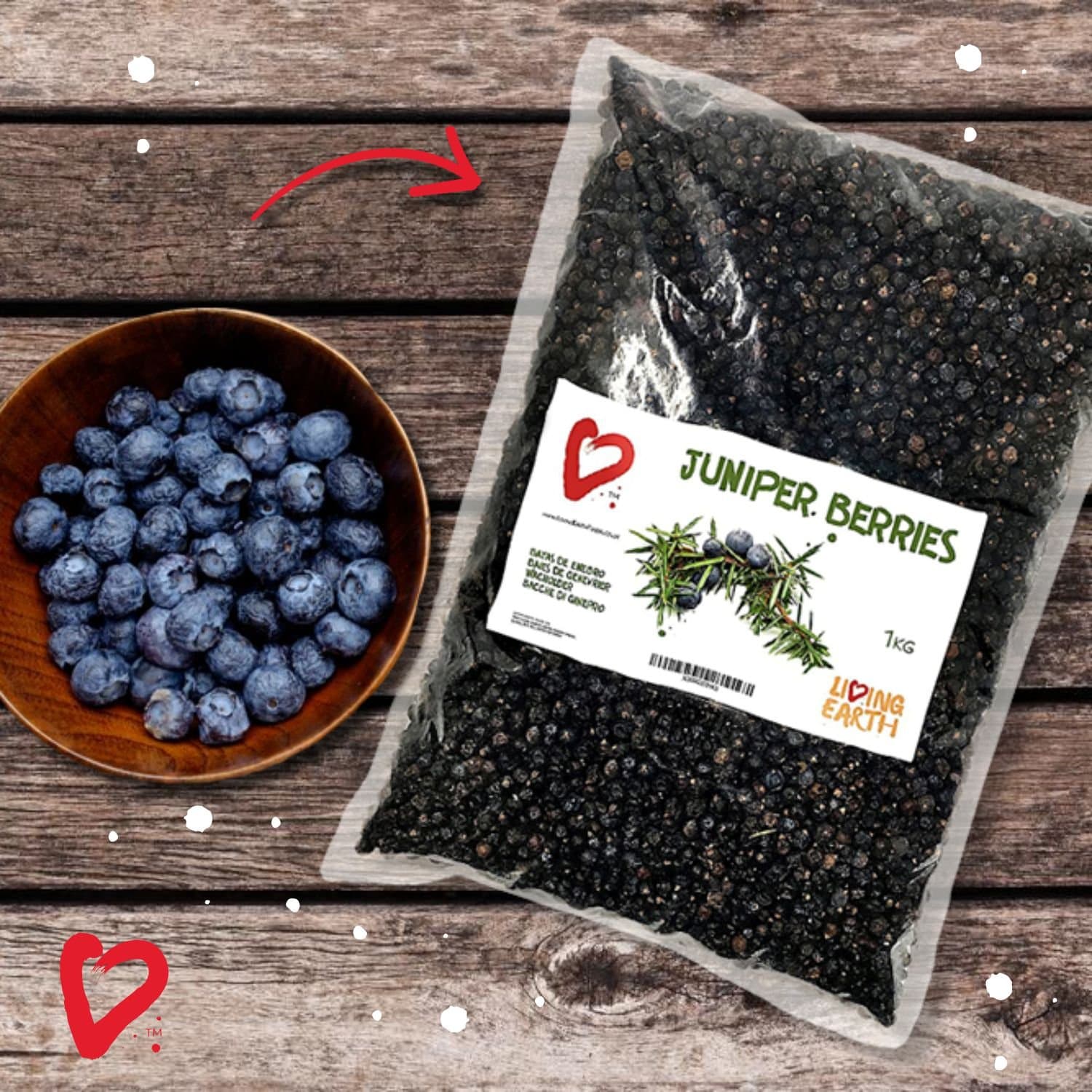 1kg - Juniper Berries - Living Earth