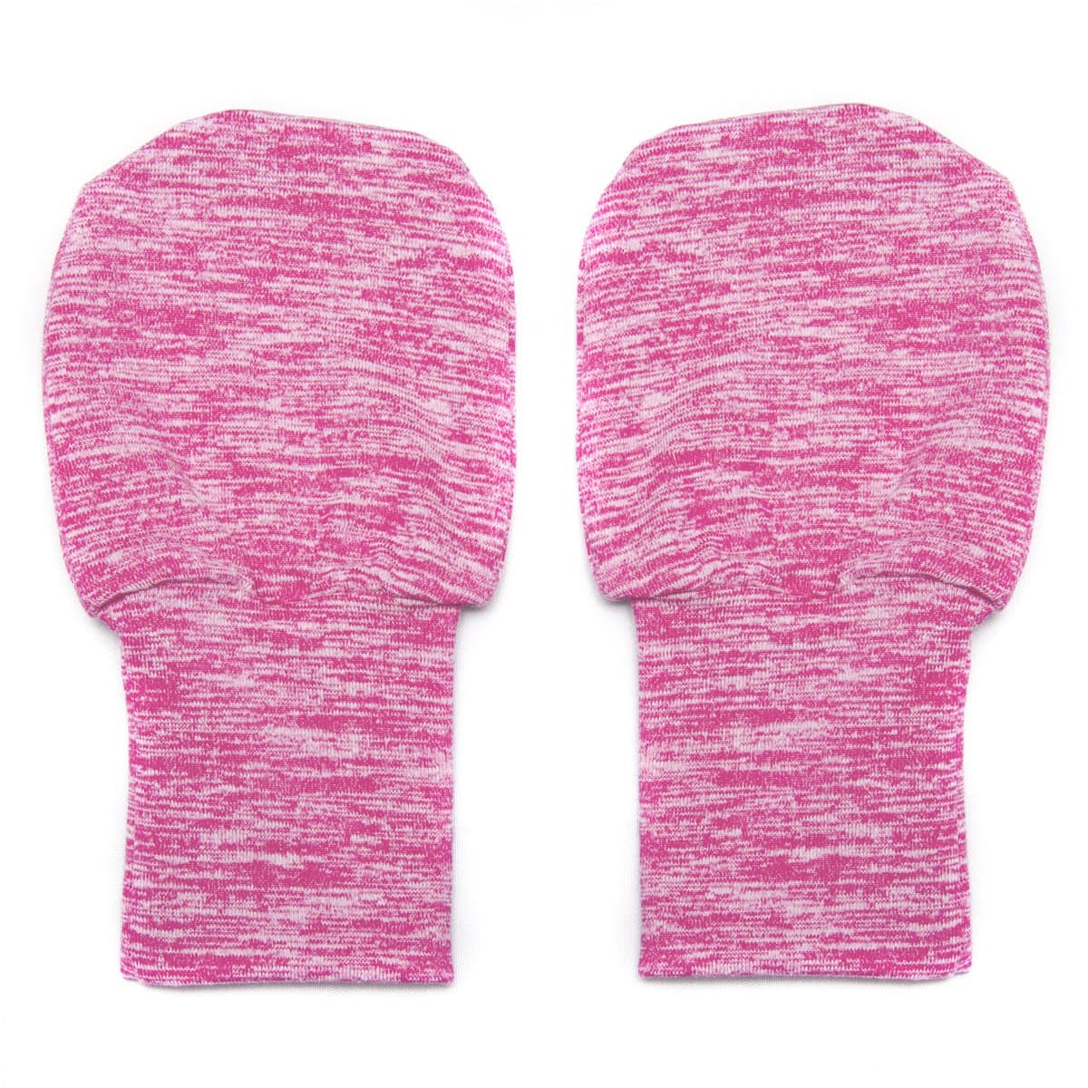 Extra Soft Folding Cuff No Scratch Baby Mittens - Pink 6-12m