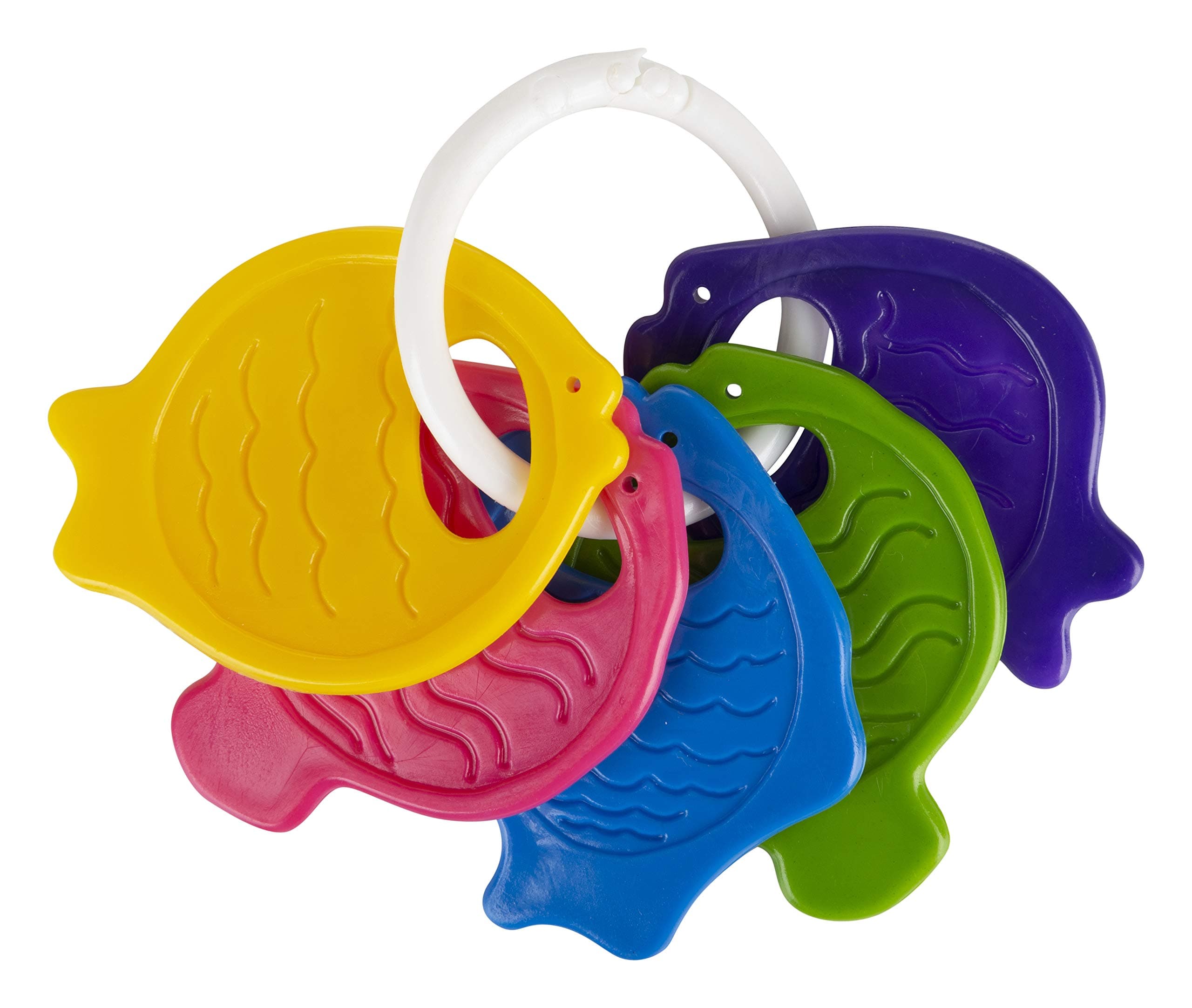 Giggles - Clack Fish , Teether for Babies to soothen their gums, Easy to Grasp,hold and chew, 3 months & above, Infant Toys