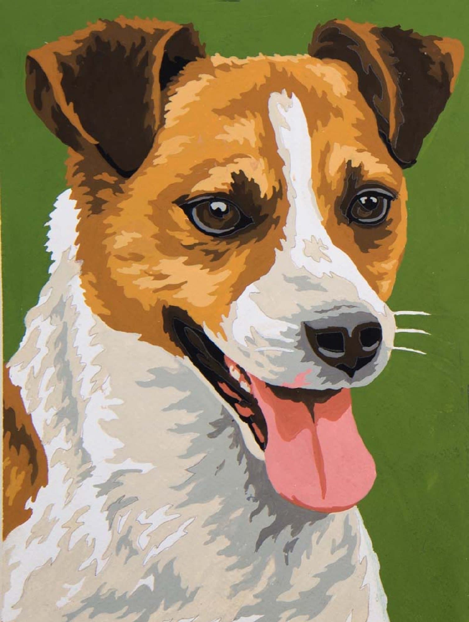 Grafitec Printed Tapestry/Needlepoint Canvas – Jack Russell Terrier