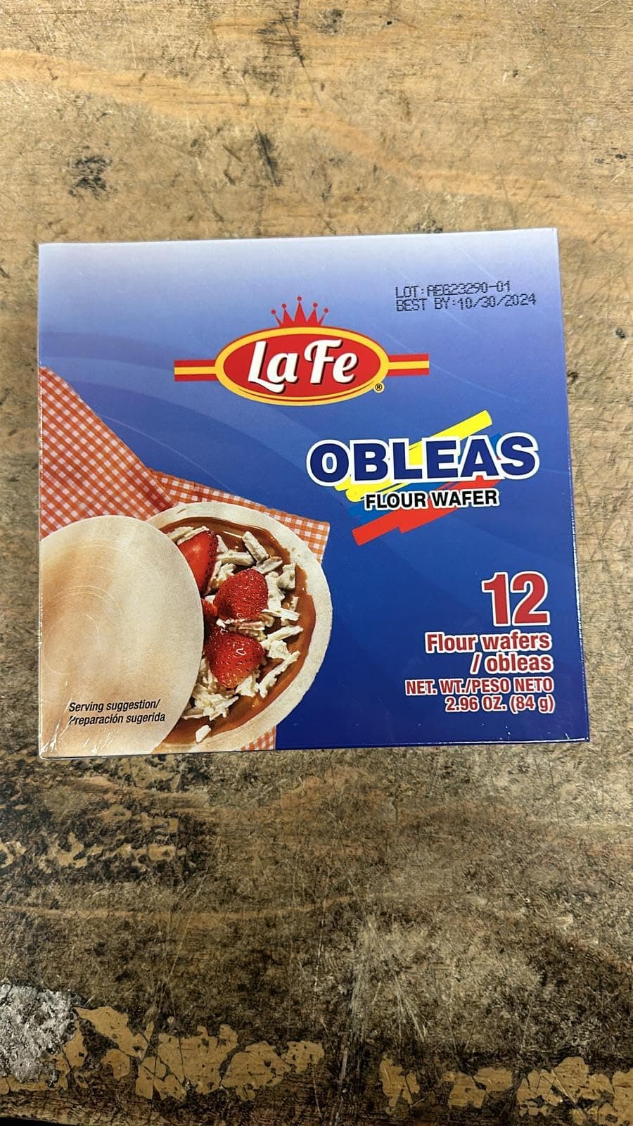 La Fe Obleas Flours Wafers 2.96 OZ