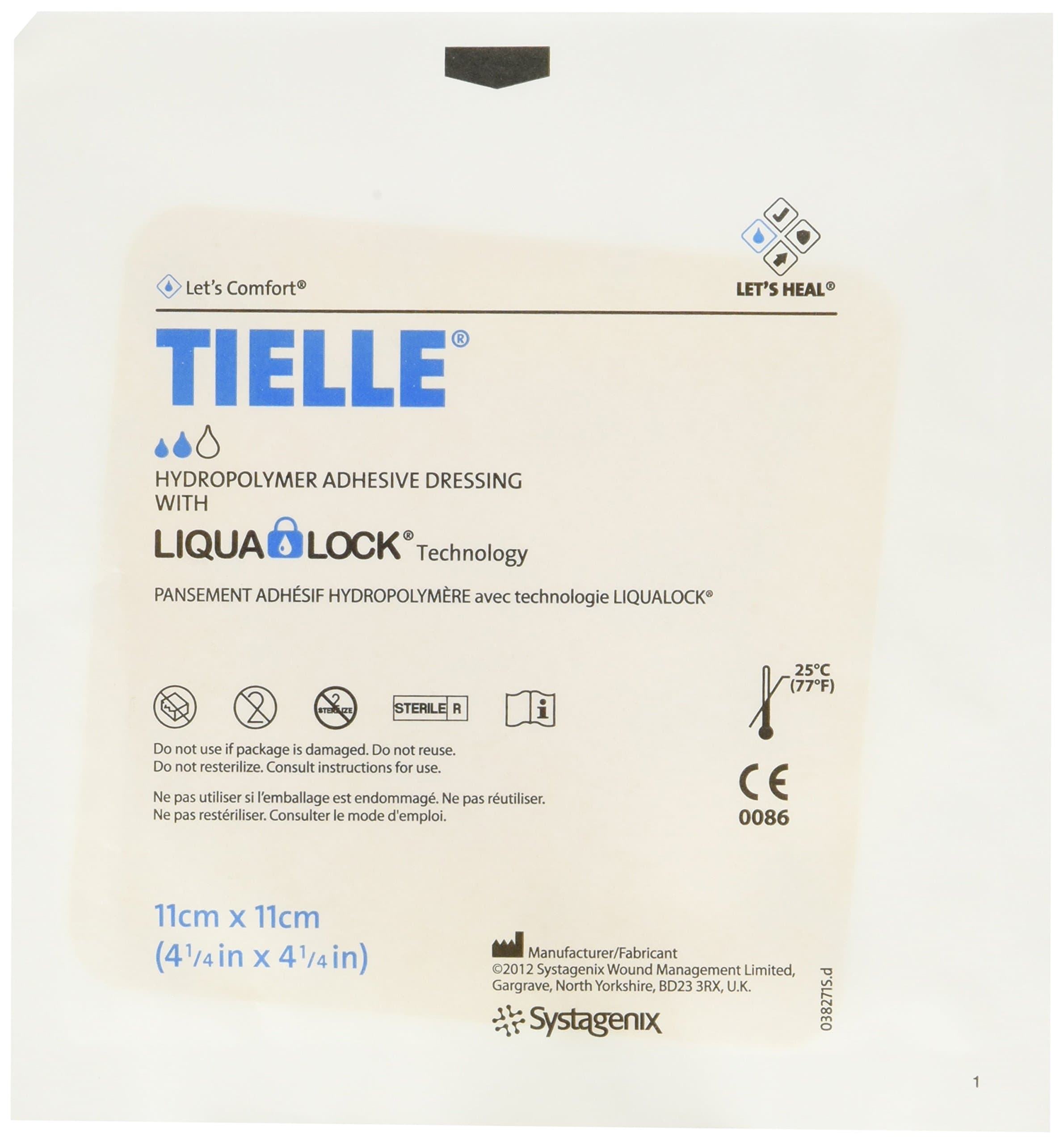 Tielle TIE3D Dressing 11 x 11 Hydro Polymer (Pack of 10)