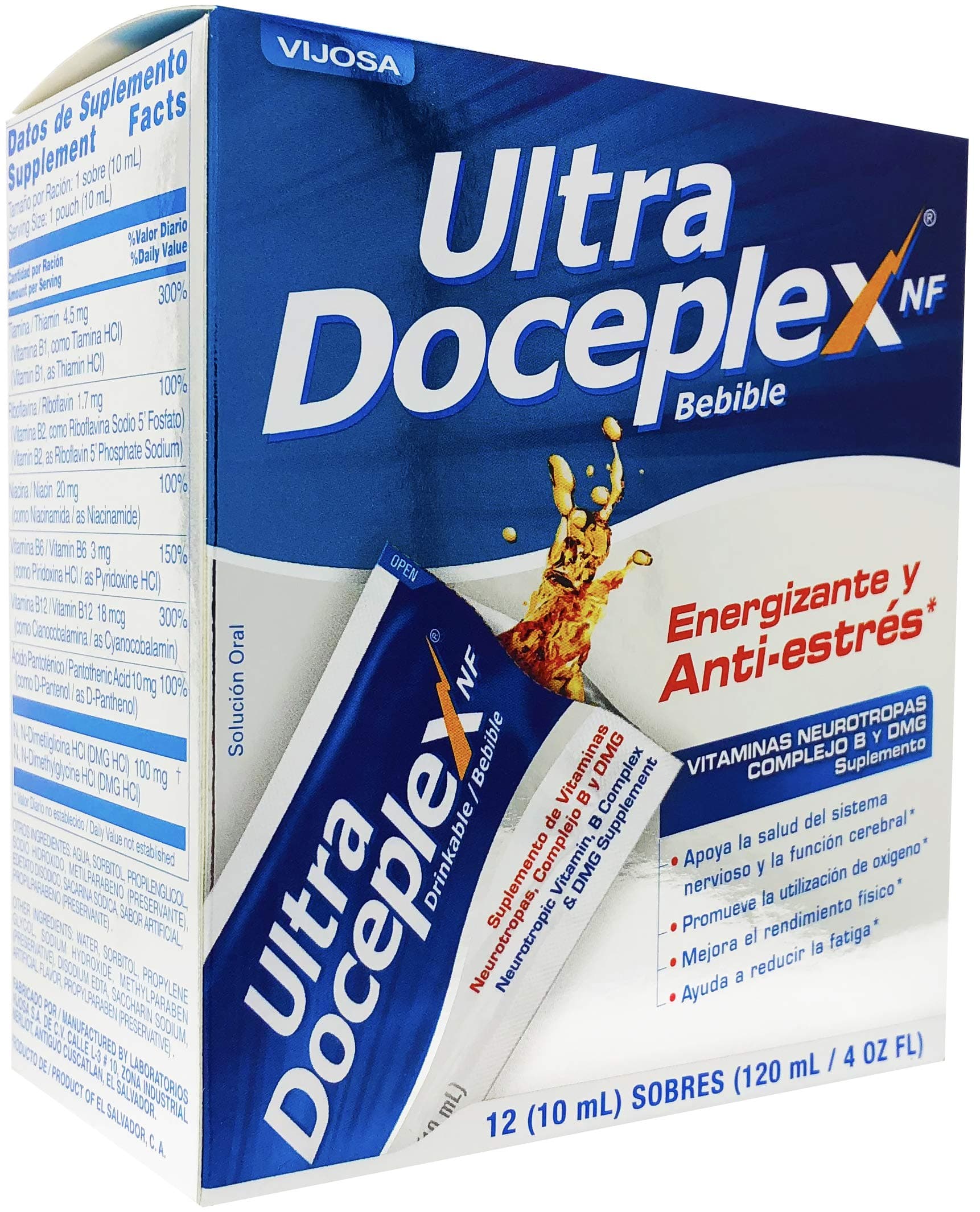 Ultra Doceplex Energy Pouches - Powerful B Complex in a Pouch - 12 Pouches