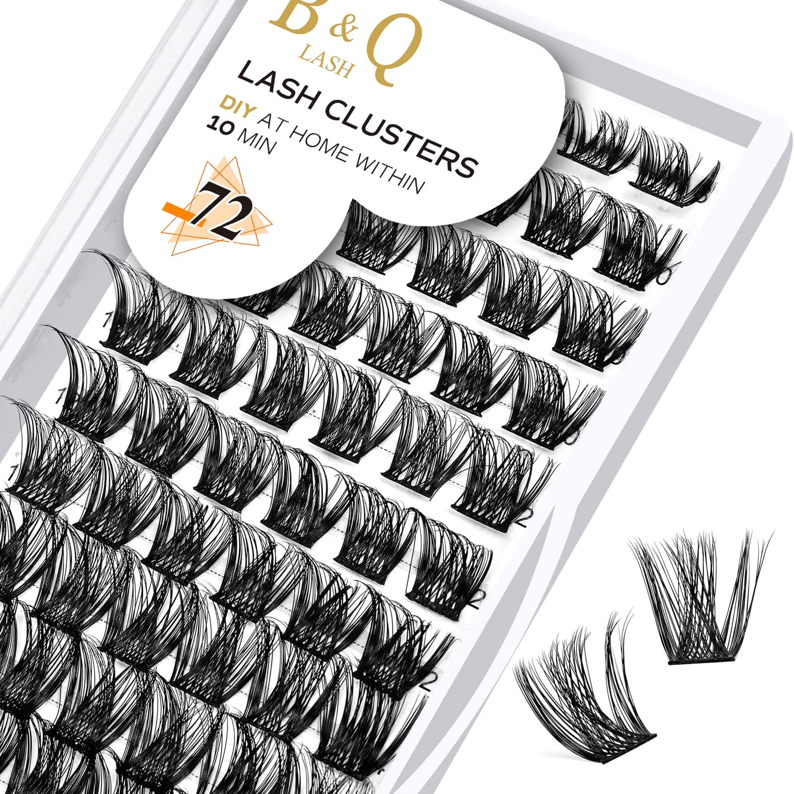 Cluster Lashes 156 Clusters Lash Clusters Individual Mega Volume Eyelash Clusters DIY Lash Extensions Soft Fluffy Cluster (B05-D-8-16MIX)