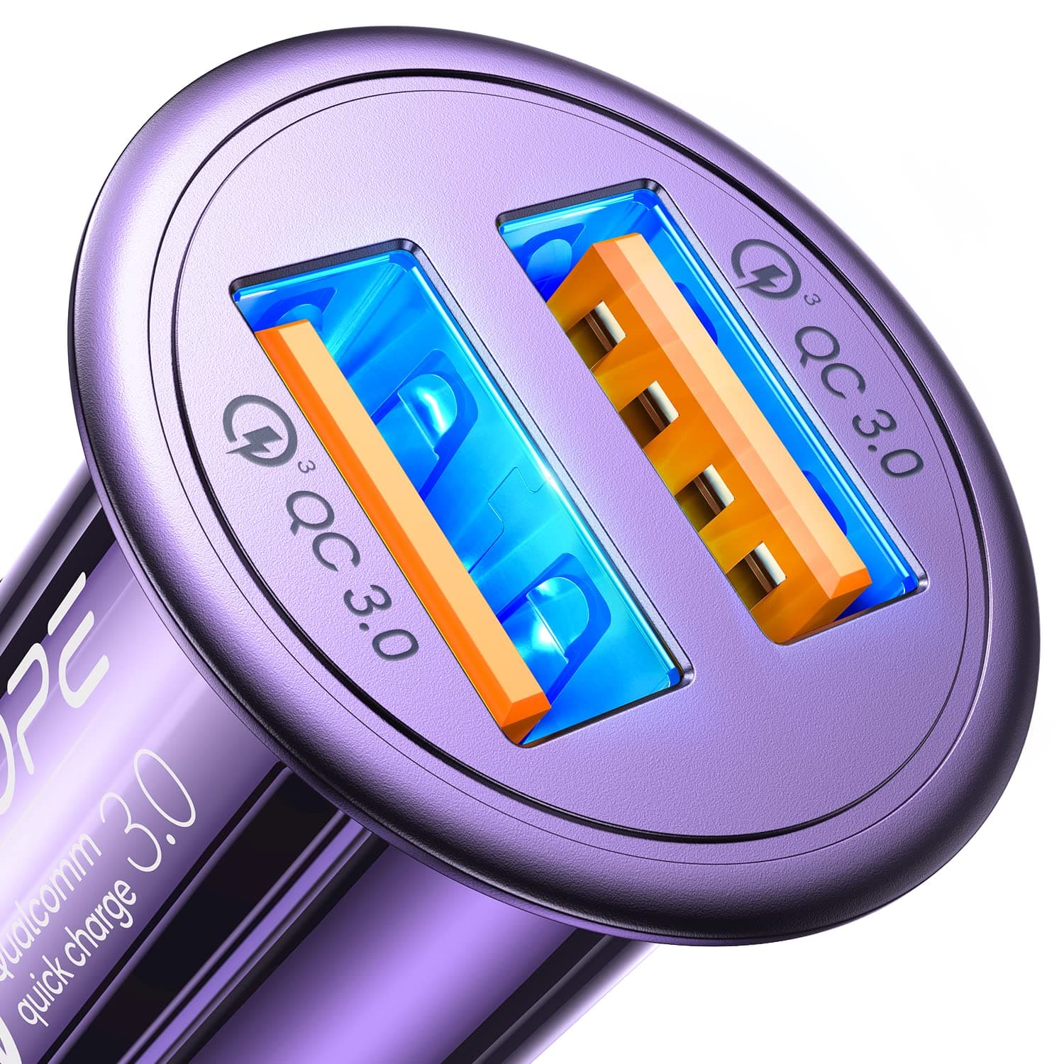 Super Fast Car Charger USB Fast Charge AINOPE Android Car Charger Adapter 45W All Metal Lighter USB Charger Quick Charge for iPhone 16/15/14/13/12/11pro/x/8/Samsung S24/S23/S22/S22+/Ultra/S21