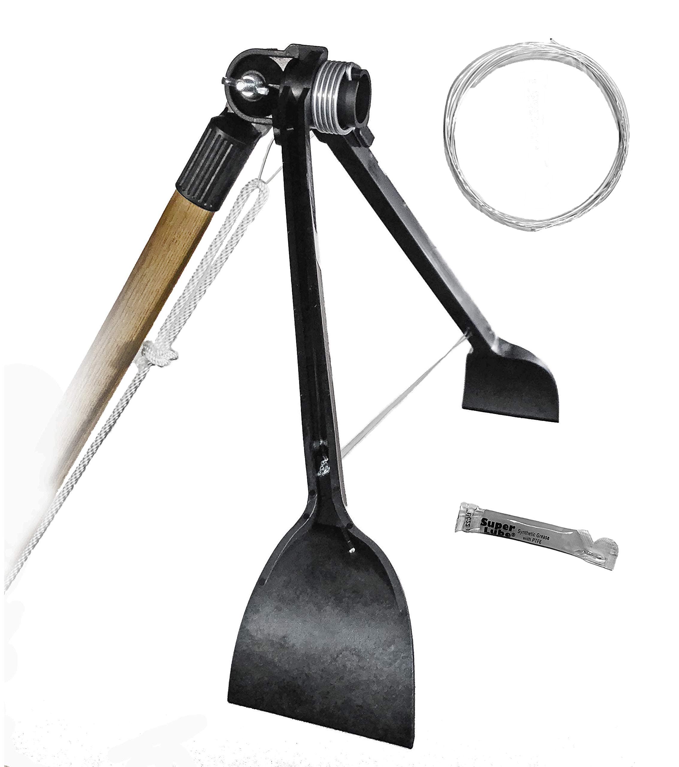 Gutter Cleaning Tool with Lube and Extra Operating Line (Pole is Not Included)