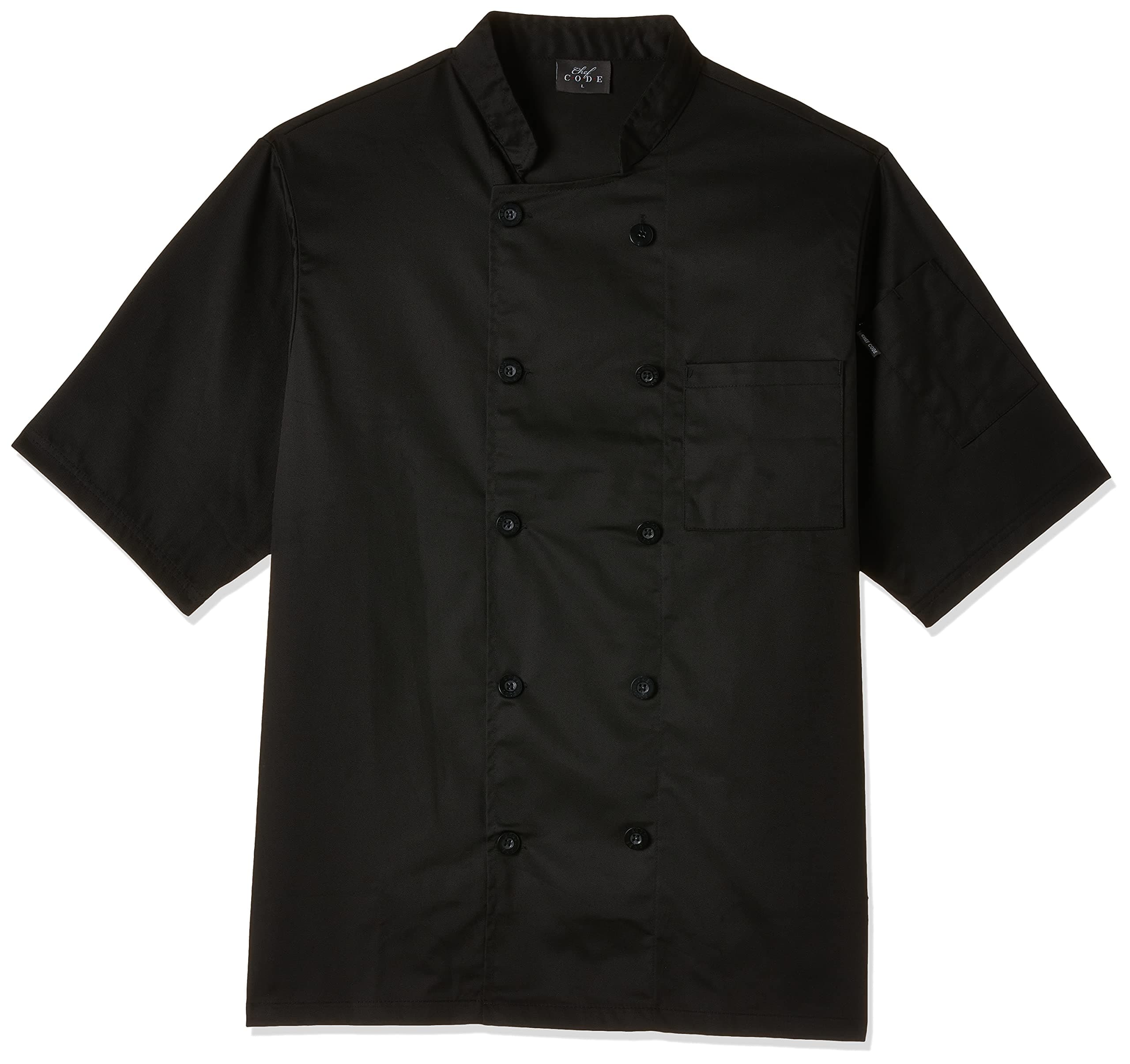 Chef Code Men's Short Sleeve Chef Coat Chef Coat