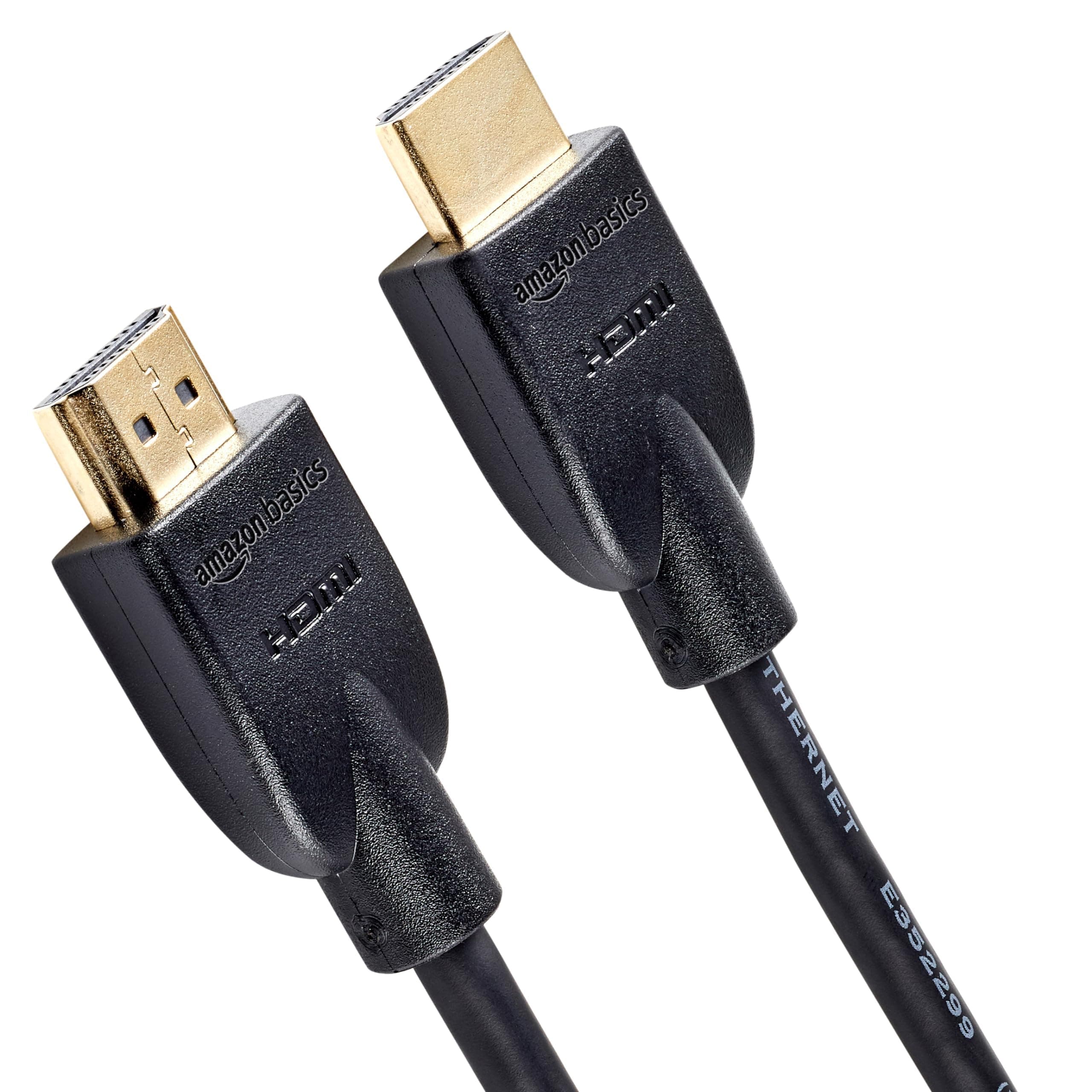 HDMI 2.0 Cable with Ethernet, 25ft, 4K@60Hz, High-Speed (18Gbps), 2160p, 48 bit, Compatible with TV/PS5/Xbox/Roku/Blu-ray, Black