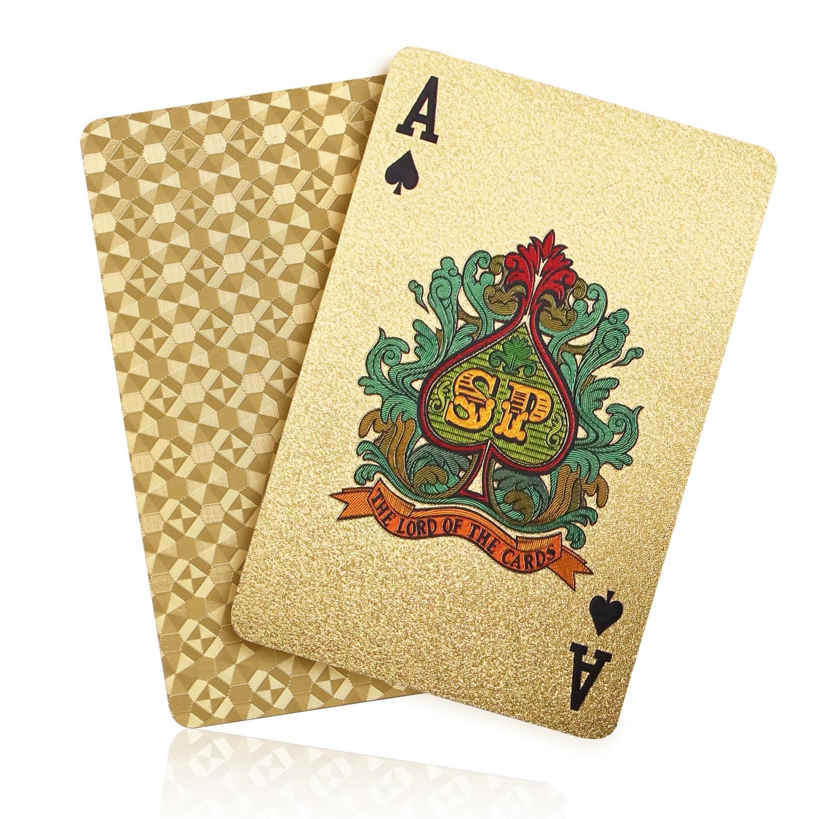 Gold playing cards