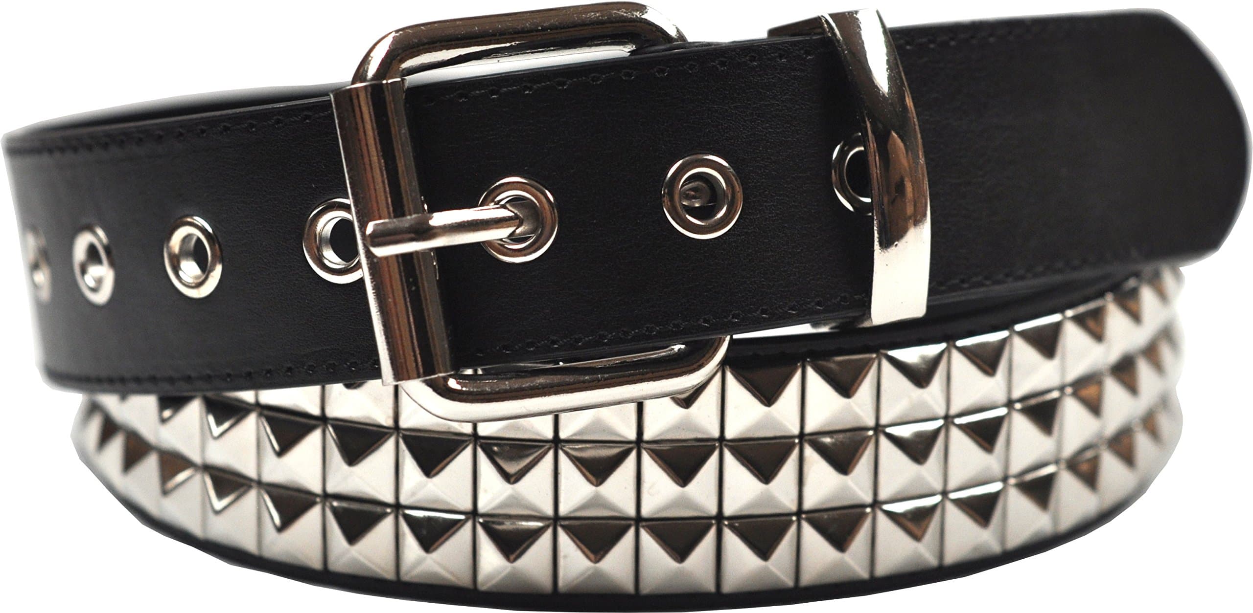 3 Row Pyramid Studded Belt
