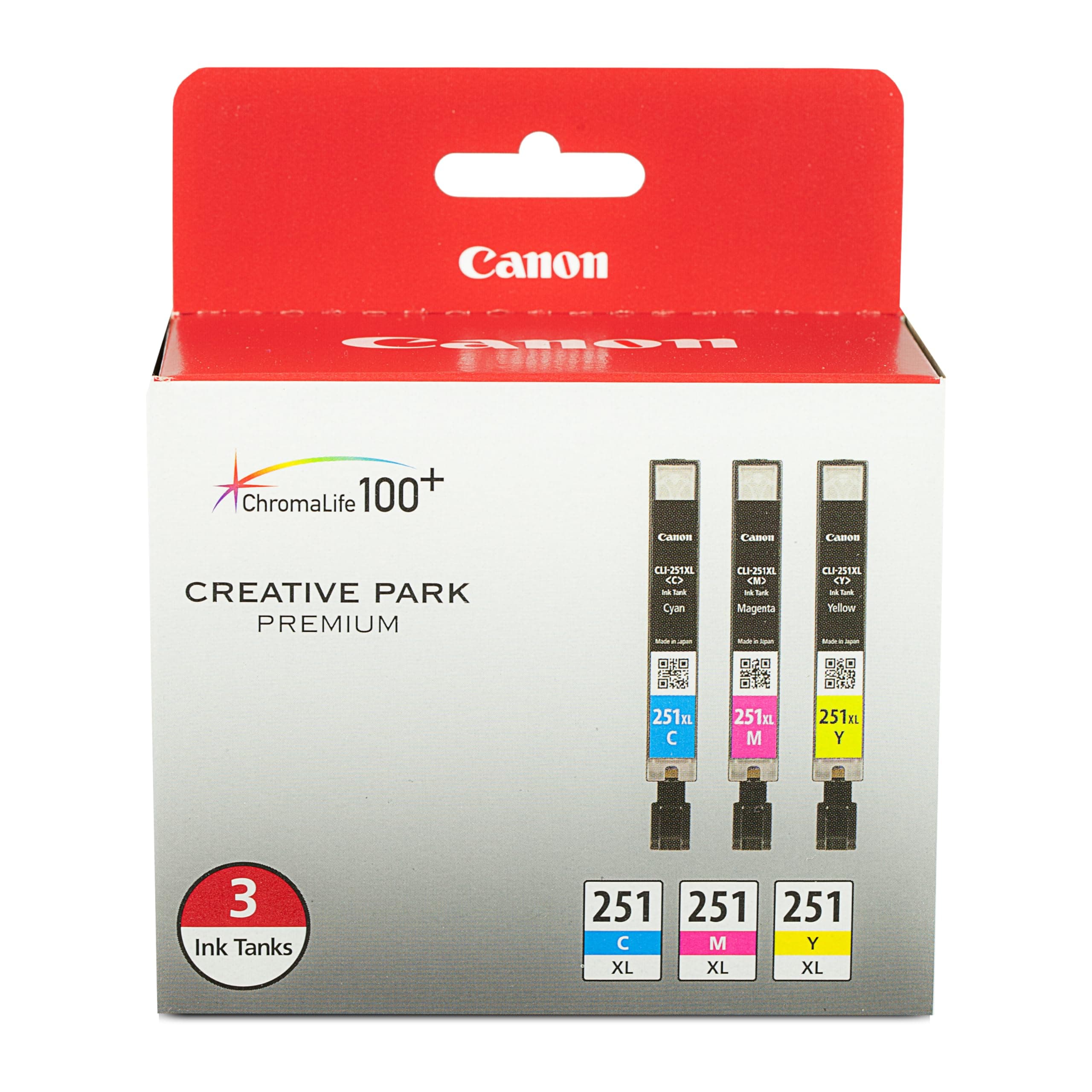 CLI-251XL 3 Color Multi Pack Compatible to MG6320, iP7220, MG5420, MX922, MX722, MG7120, MG6420, MG5520, iX6820, iP8720, MG7520, MG6620, MG5620