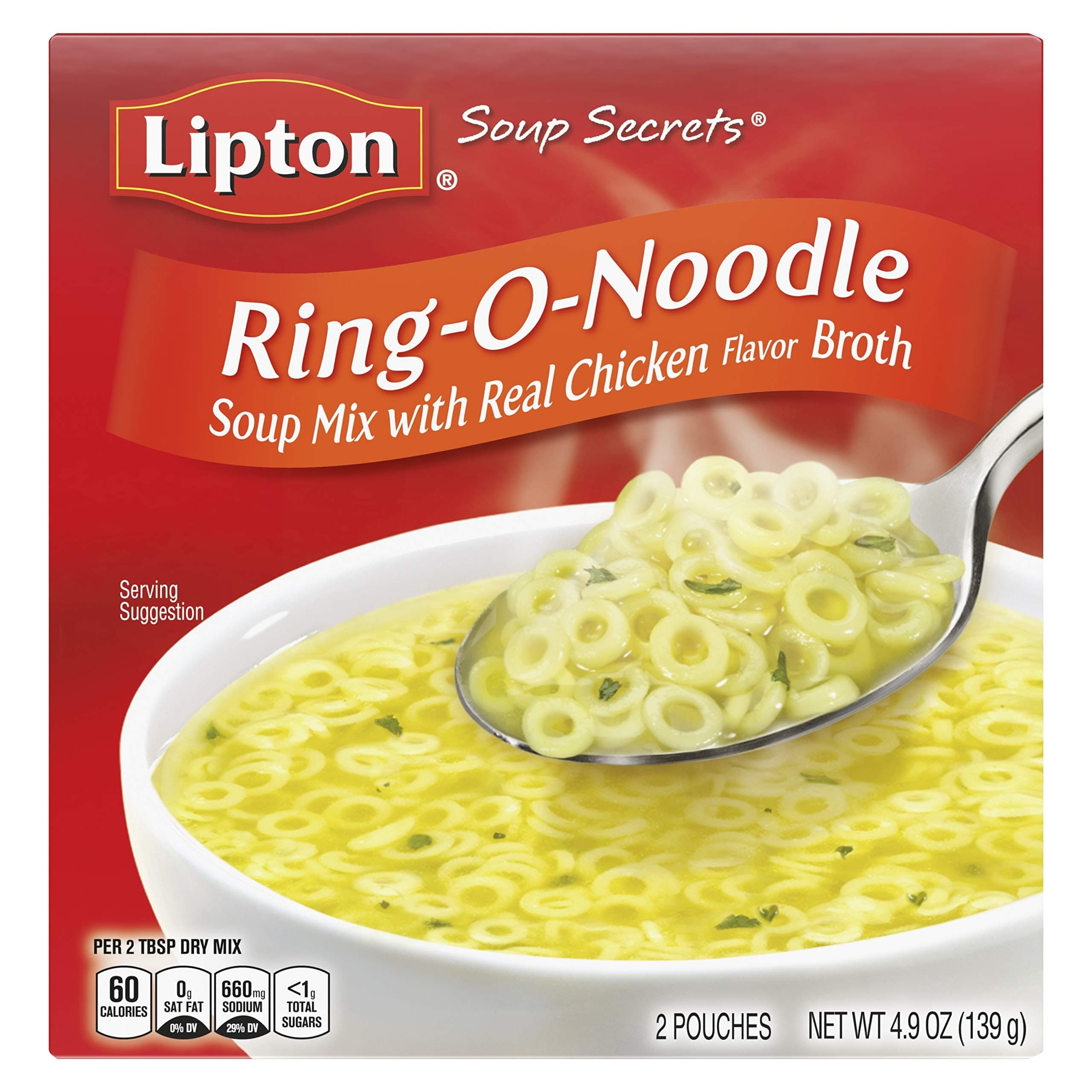 Lipton Soup Secrets Instant Soup Mix Ring-O-Noodle 4.9 oz