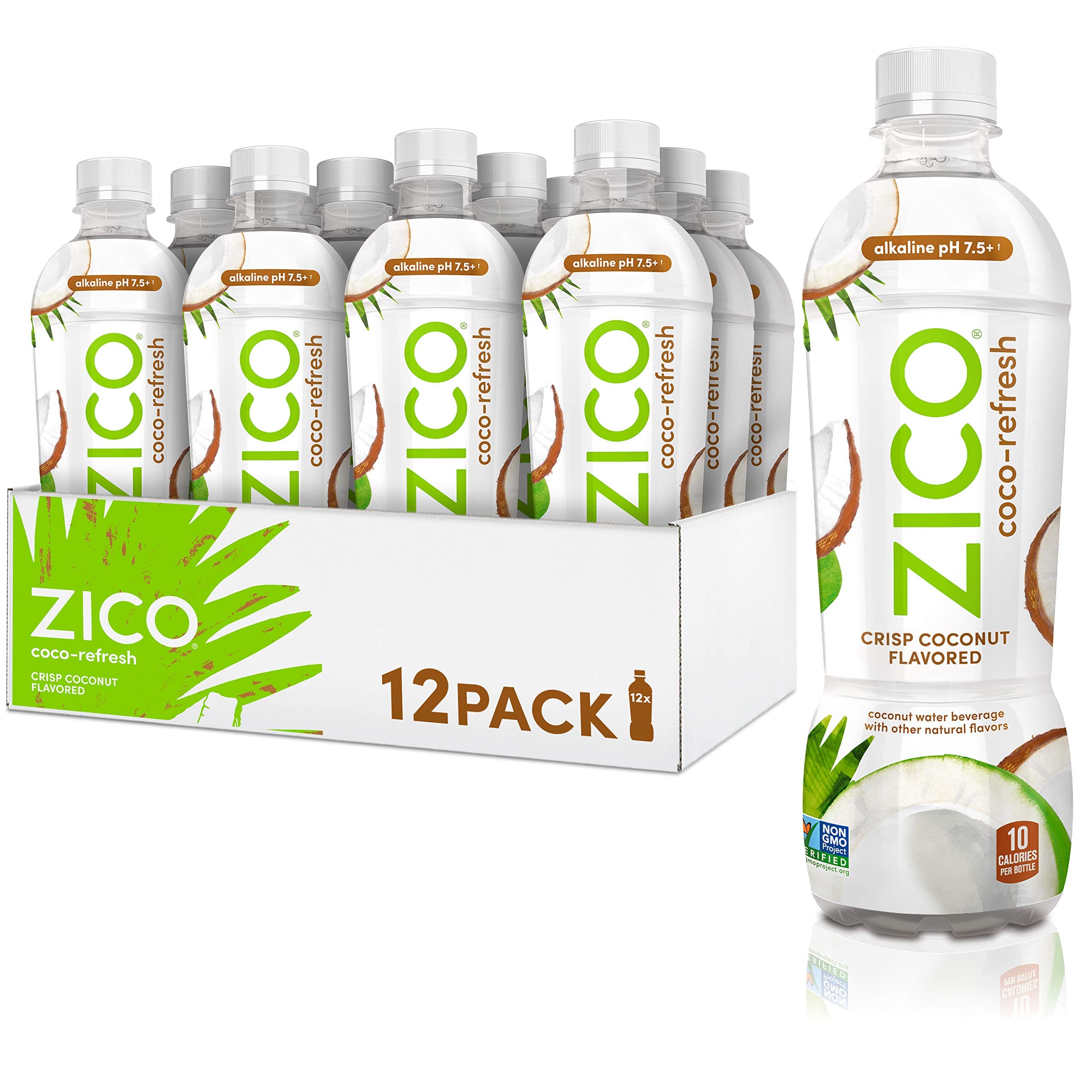 ZICO Coco-Refresh Crisp Coconut Flavored, 16.9 fl oz (Pack of 12)