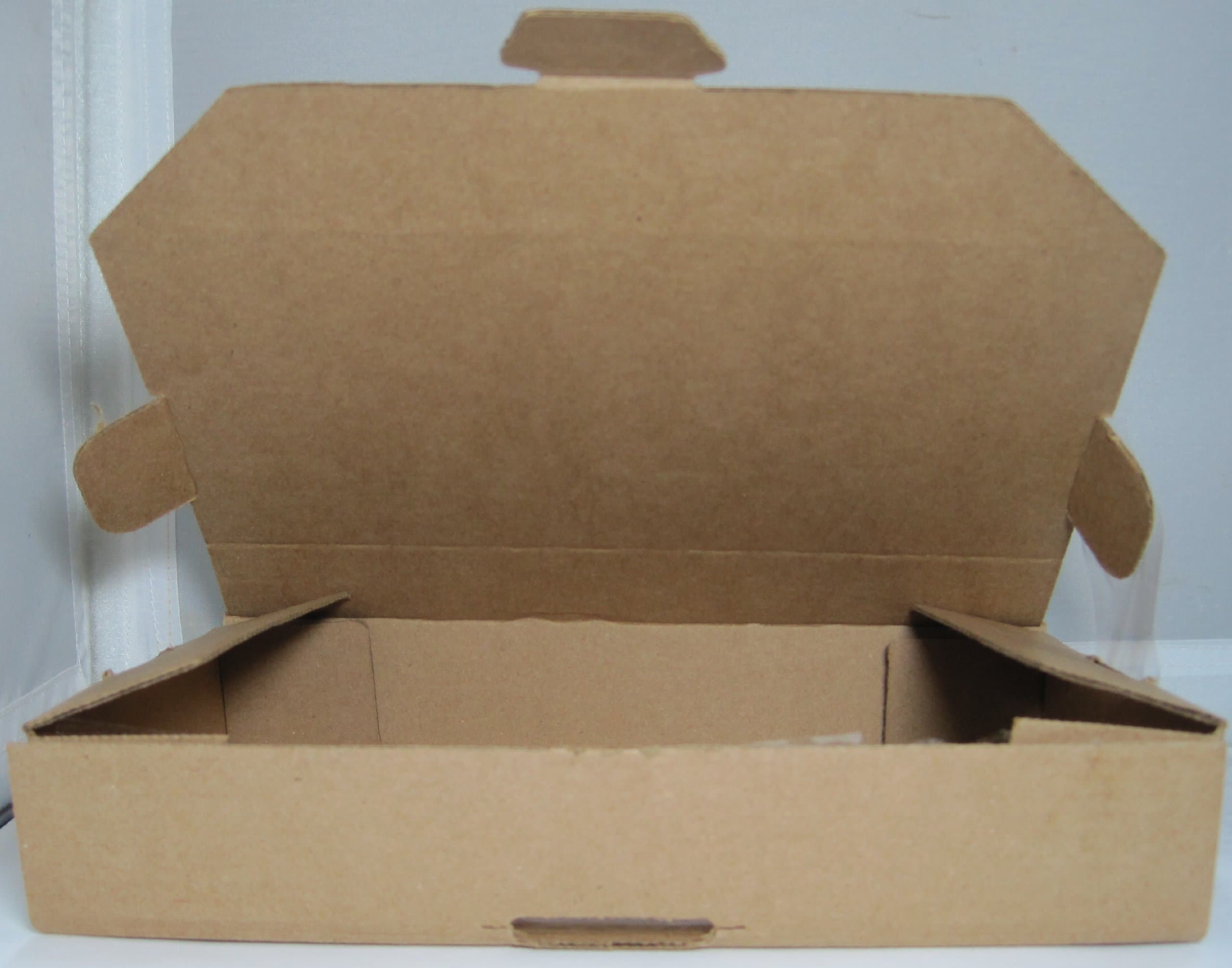 Shipping Box with tab lock 8 1/2" X 5 1/8" X 1 1/2" pack of (12) great box !!