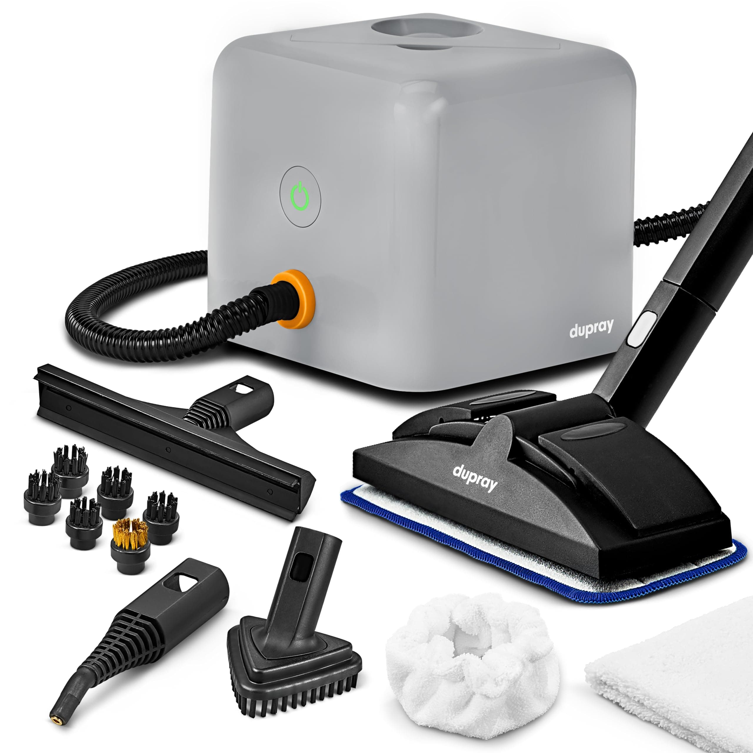Neat Plus Steam Cleaner with 17-Piece Accessory Kit. A powerful multi-purpose steamer designed for deep cleaning floors, upholstery, grout, and more, offering versatile performance.