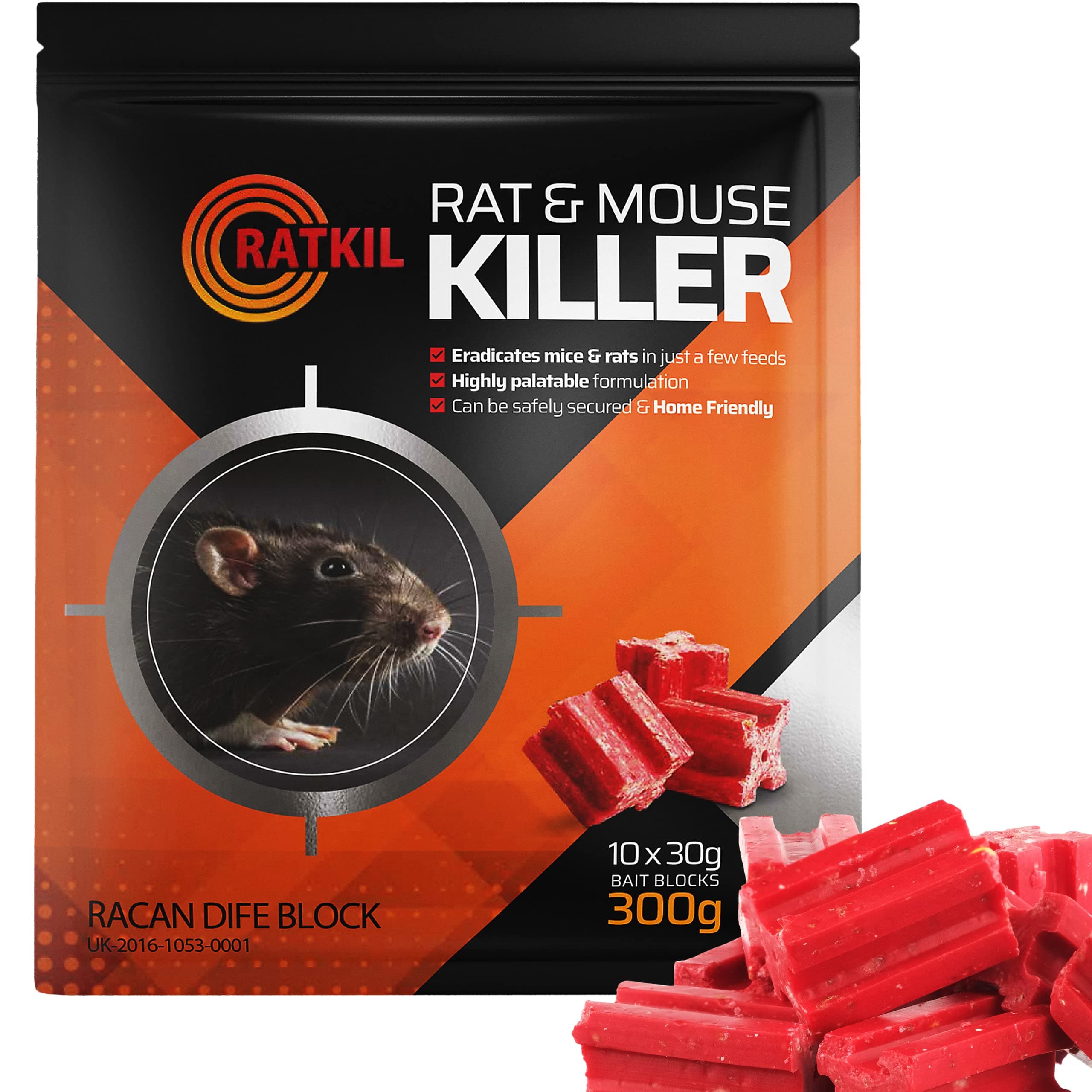 Ratkil Rat Poison Bait Blocks 300g Rat Poisoning And Mouse Poison Killer