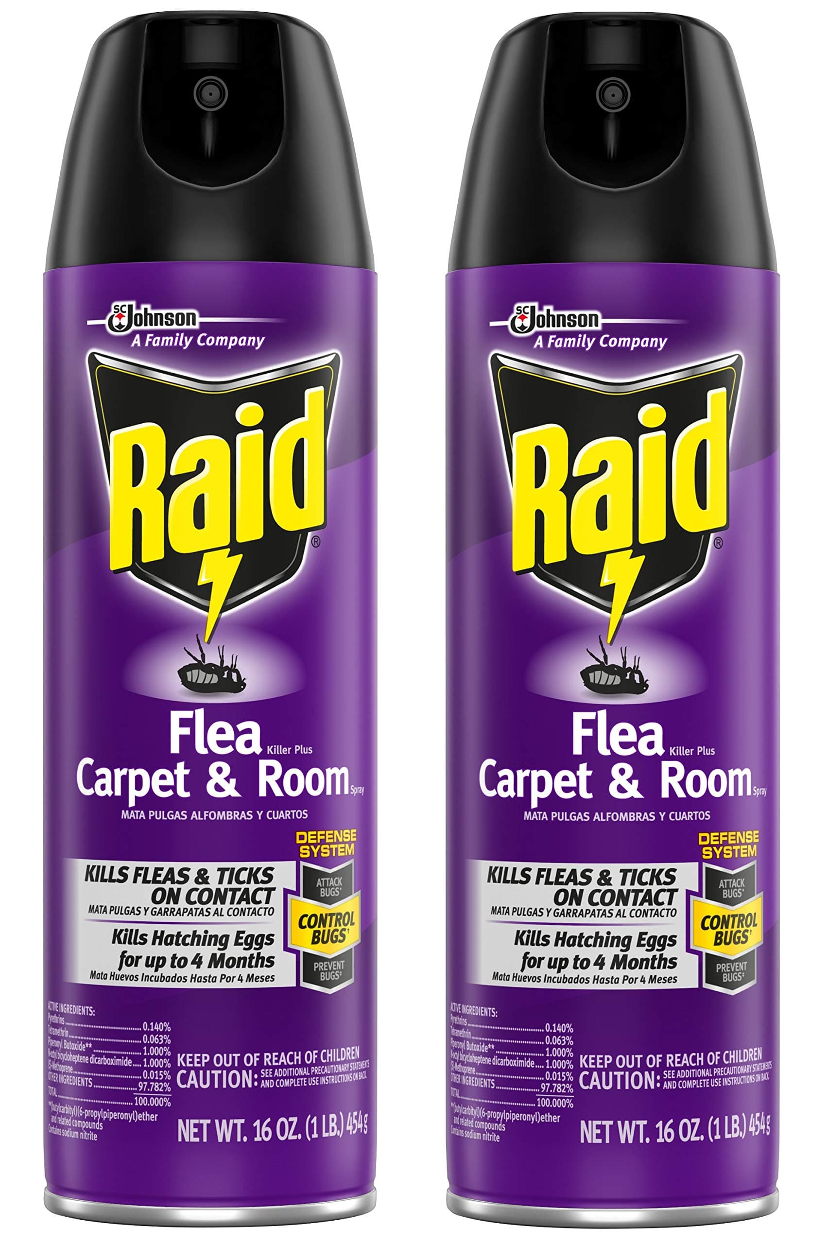 Flea Killer Plus, Carpet & Room Spray, 16 oz-2 pk