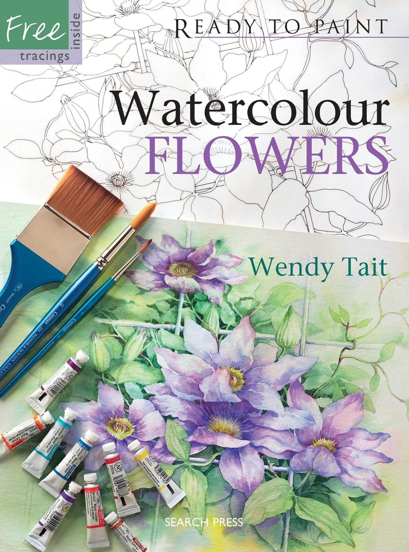 Watercolour Flowers (Ready to Paint)