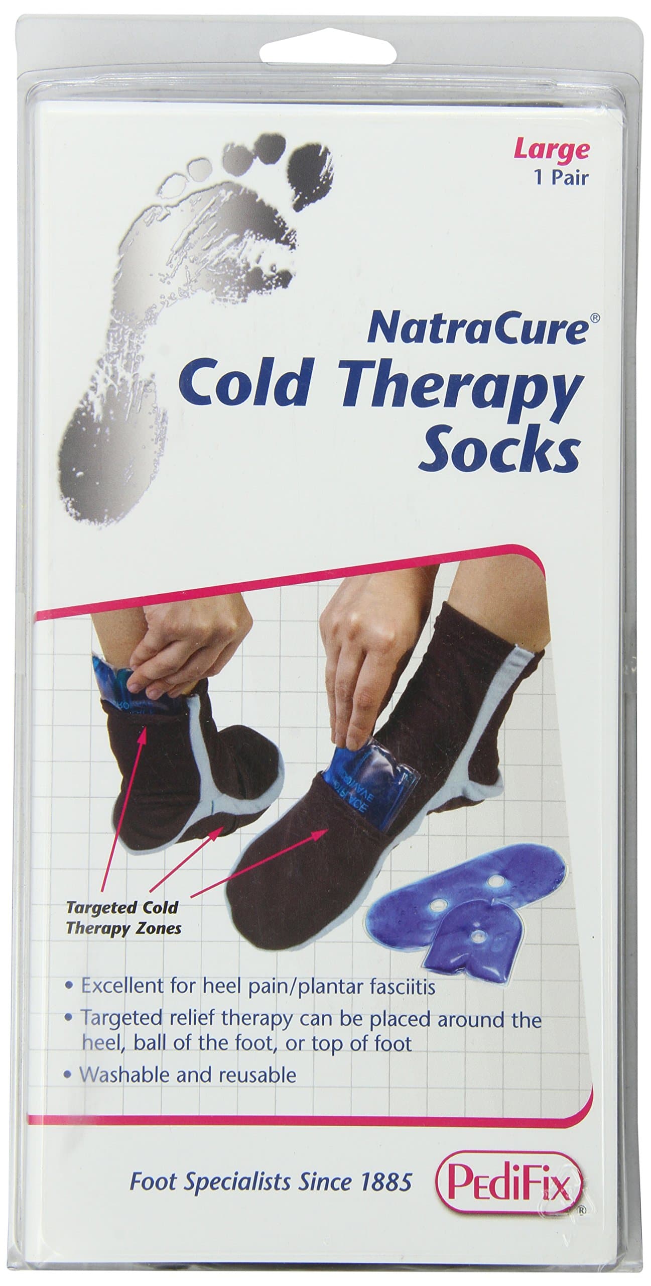 PedifixNaturacure Cold Therapy Socks, Large