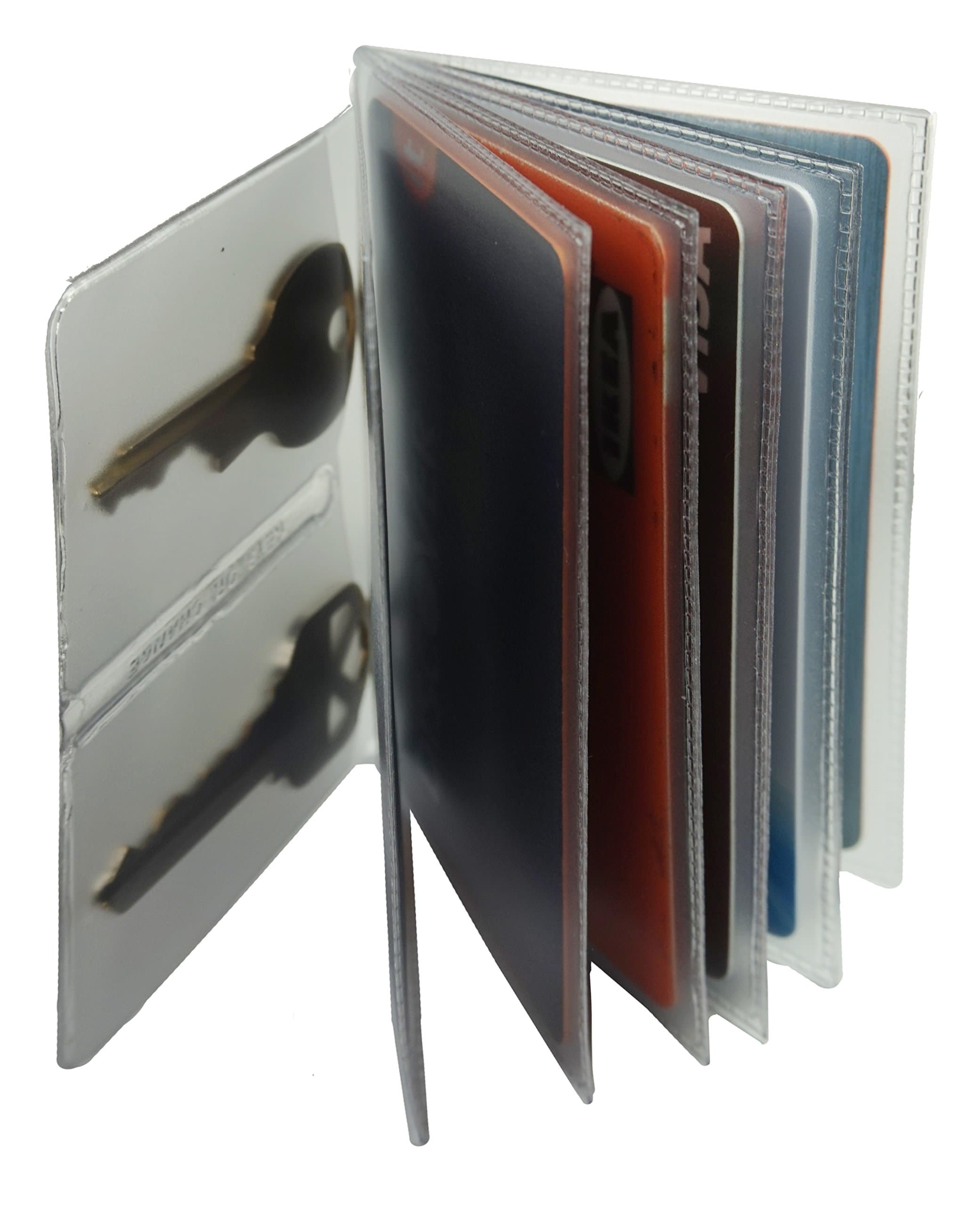 One Heavy Duty Vinyl 6 Pages Insert with Key Pages for Bifold or Trifolds Wallet Made in USA