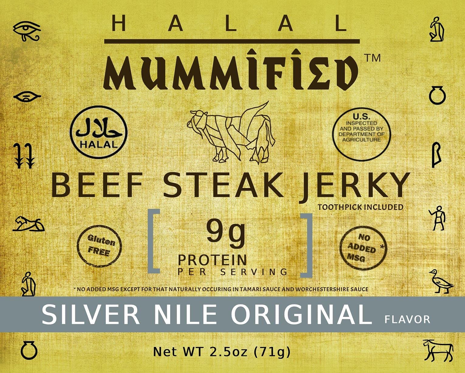 Halal Beef Steak Jerky - Original Silver Nile 2.5 oz