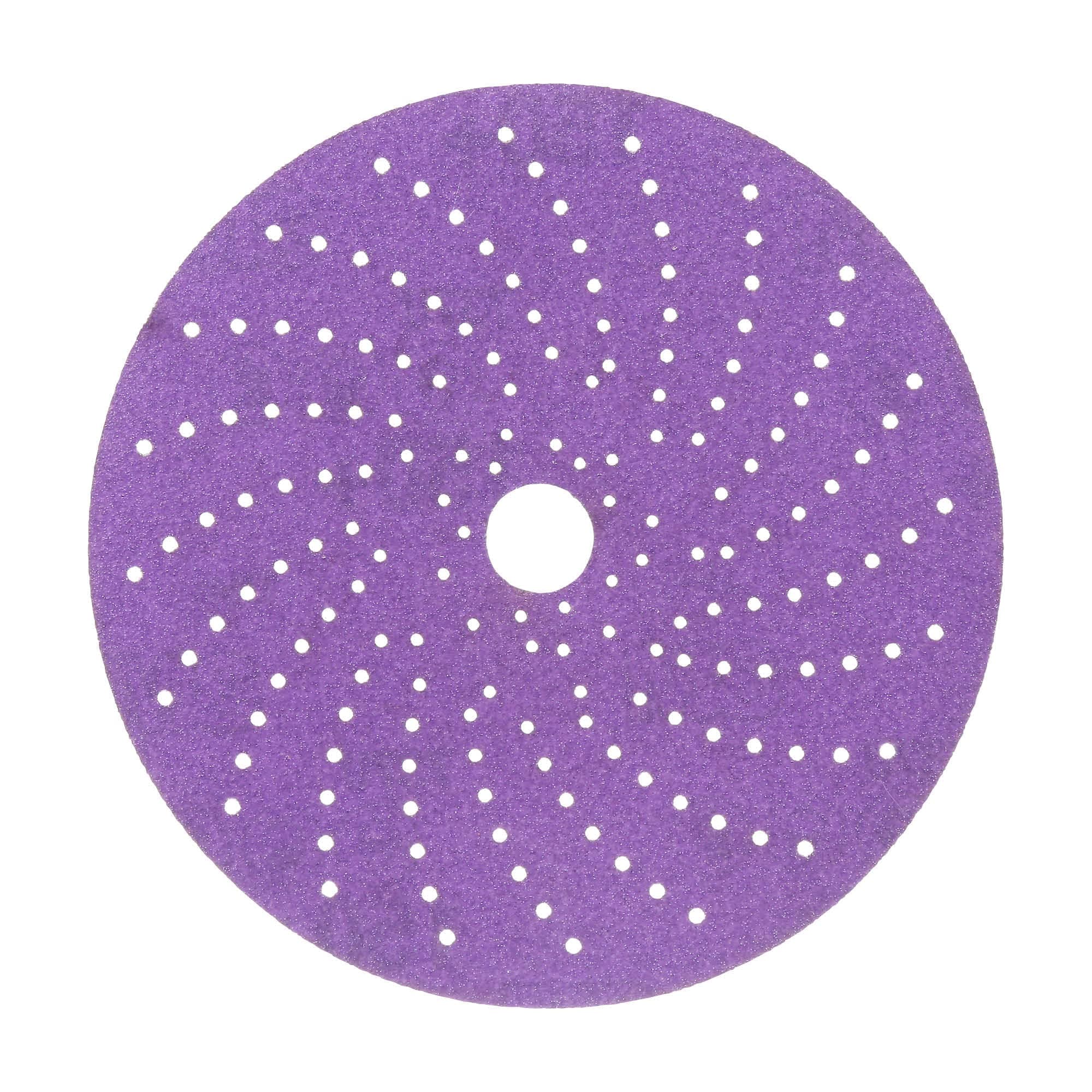 3M Cubitron II Hookit Clean Sanding Abrasive Disc 31373, 6 in, 150+ Grade, Pack of 50 Discs, Virtually Dust-Free, High Performance, Long Lasting, Multi-Hole Pattern, Feather Edging, Stock Removal