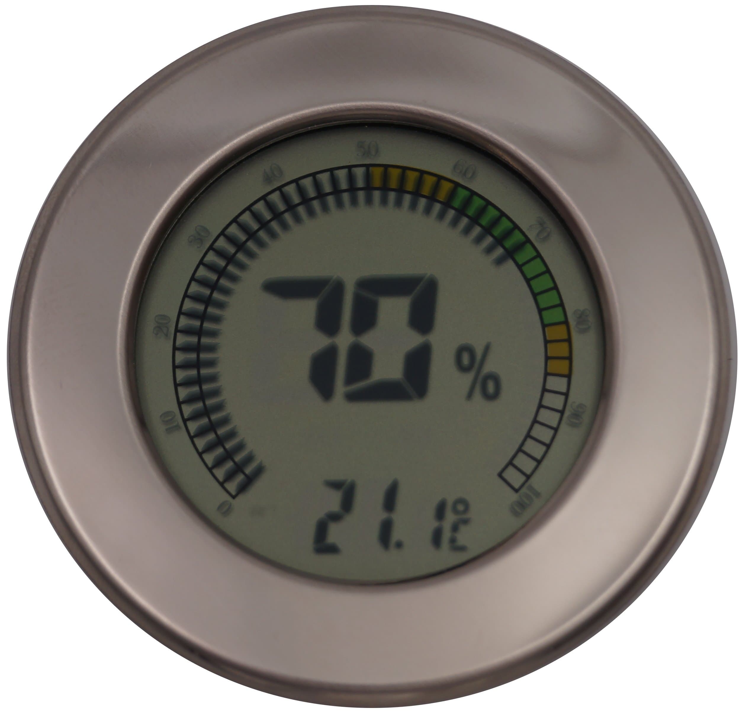 GERMANUS Calibratable Digital Hygrometer for Humidor - Round 2