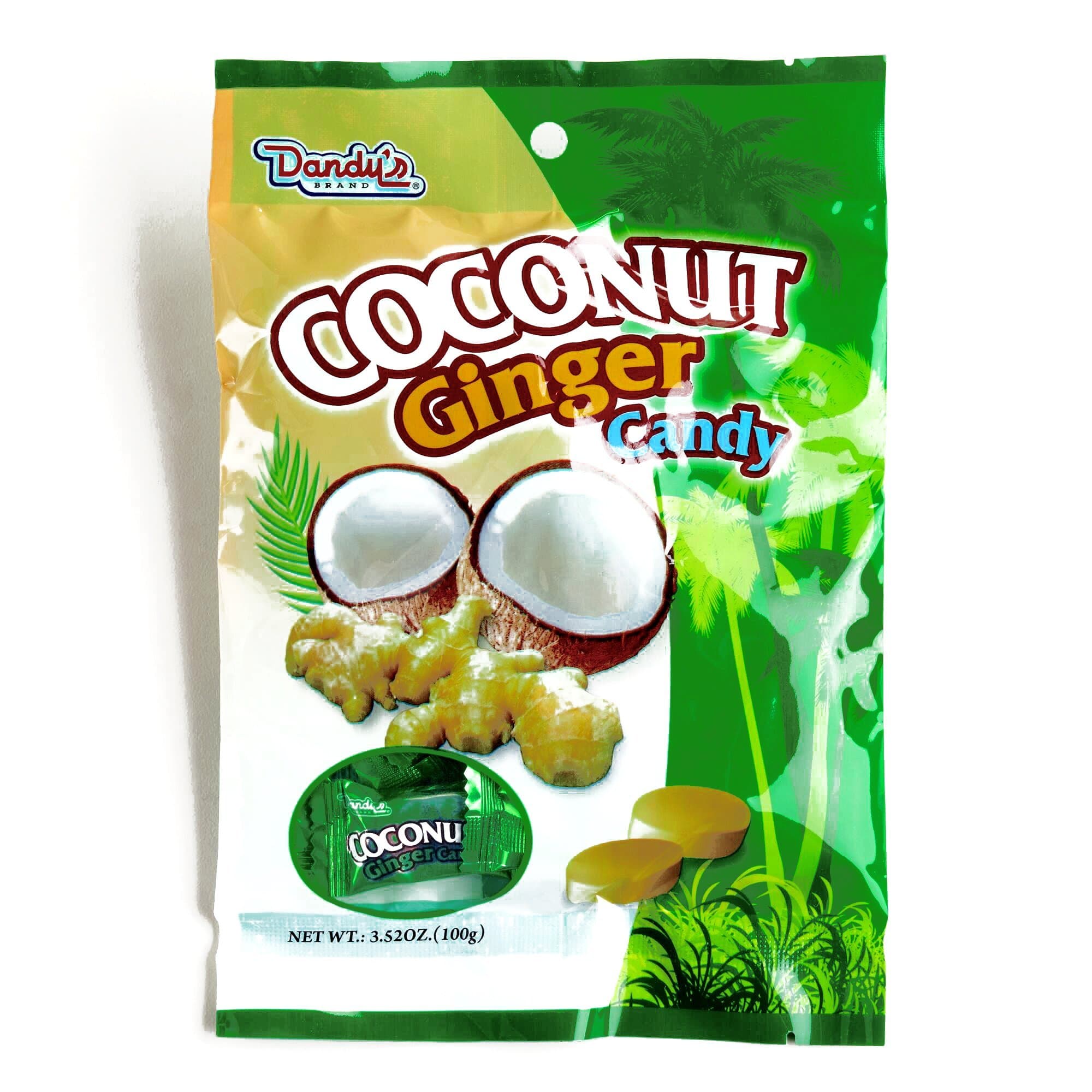Dandy's Coconut Ginger Hard Candy 3.52 oz each (1 Item Per Order)