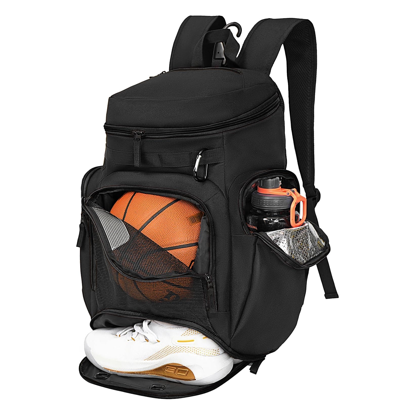 LARIPOP Basketball Backpack Bag with Ball Compartment Ventilated Shoe Compartment for Men Youth Soccer Volleyball Training