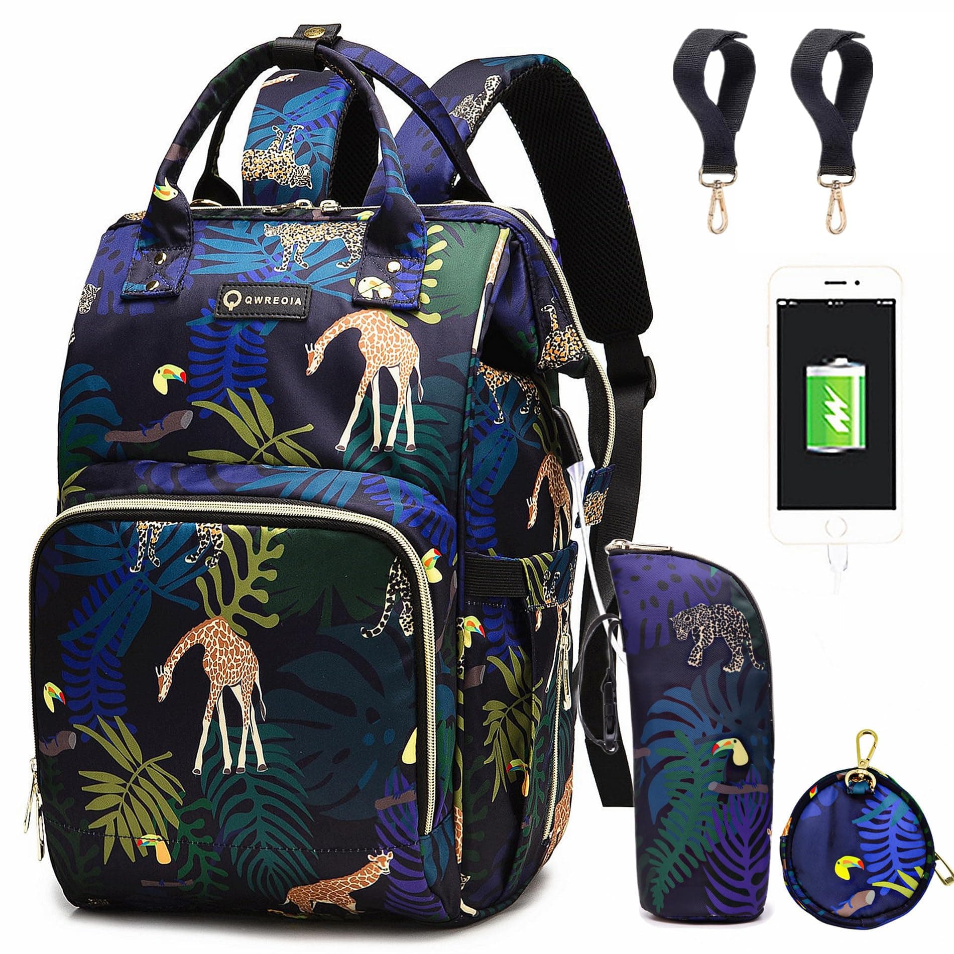 Animal print Diaper Bag