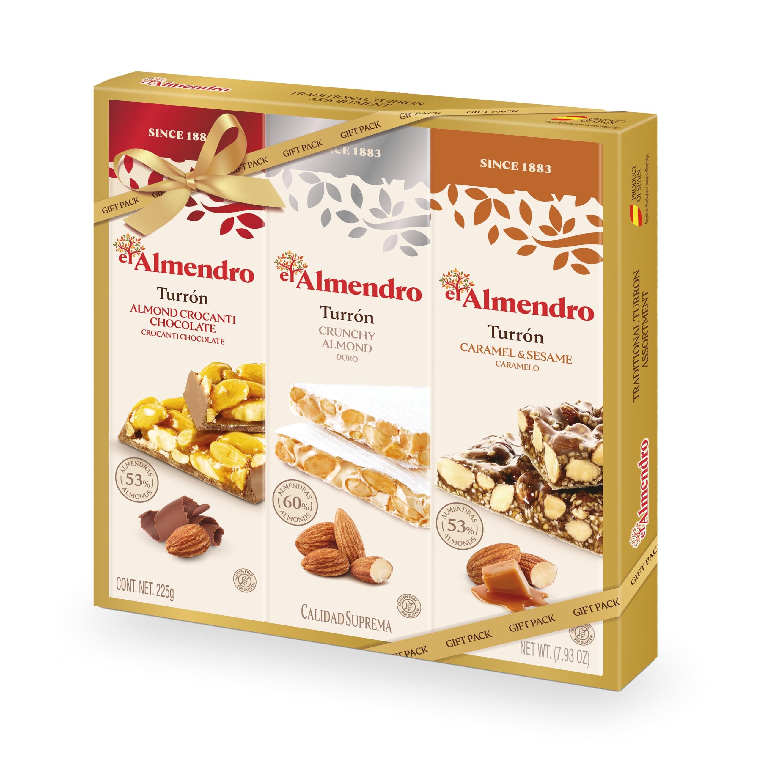 El Almendro Gift Pack with 3 Bars 225g