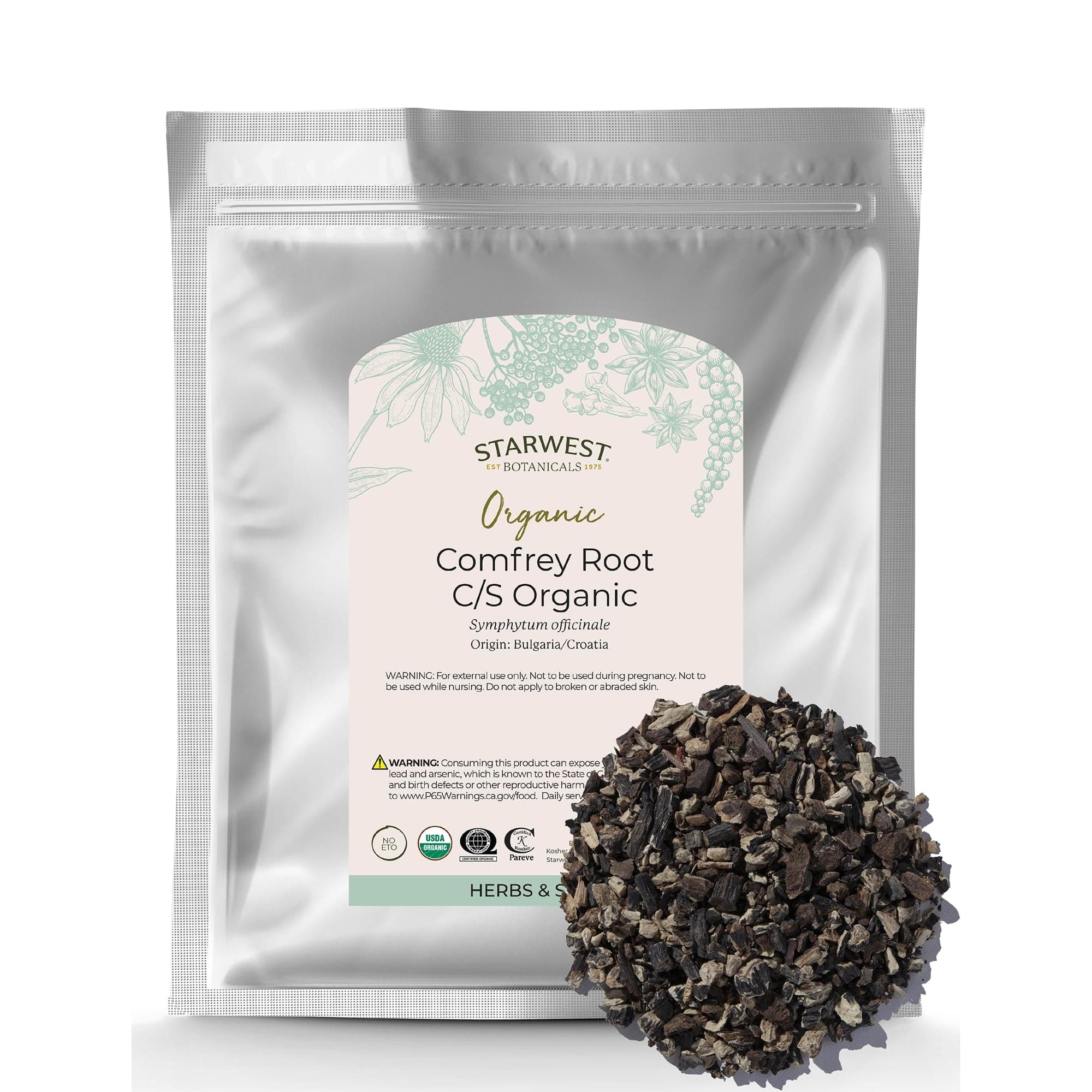 Organic Comfrey Root C/S