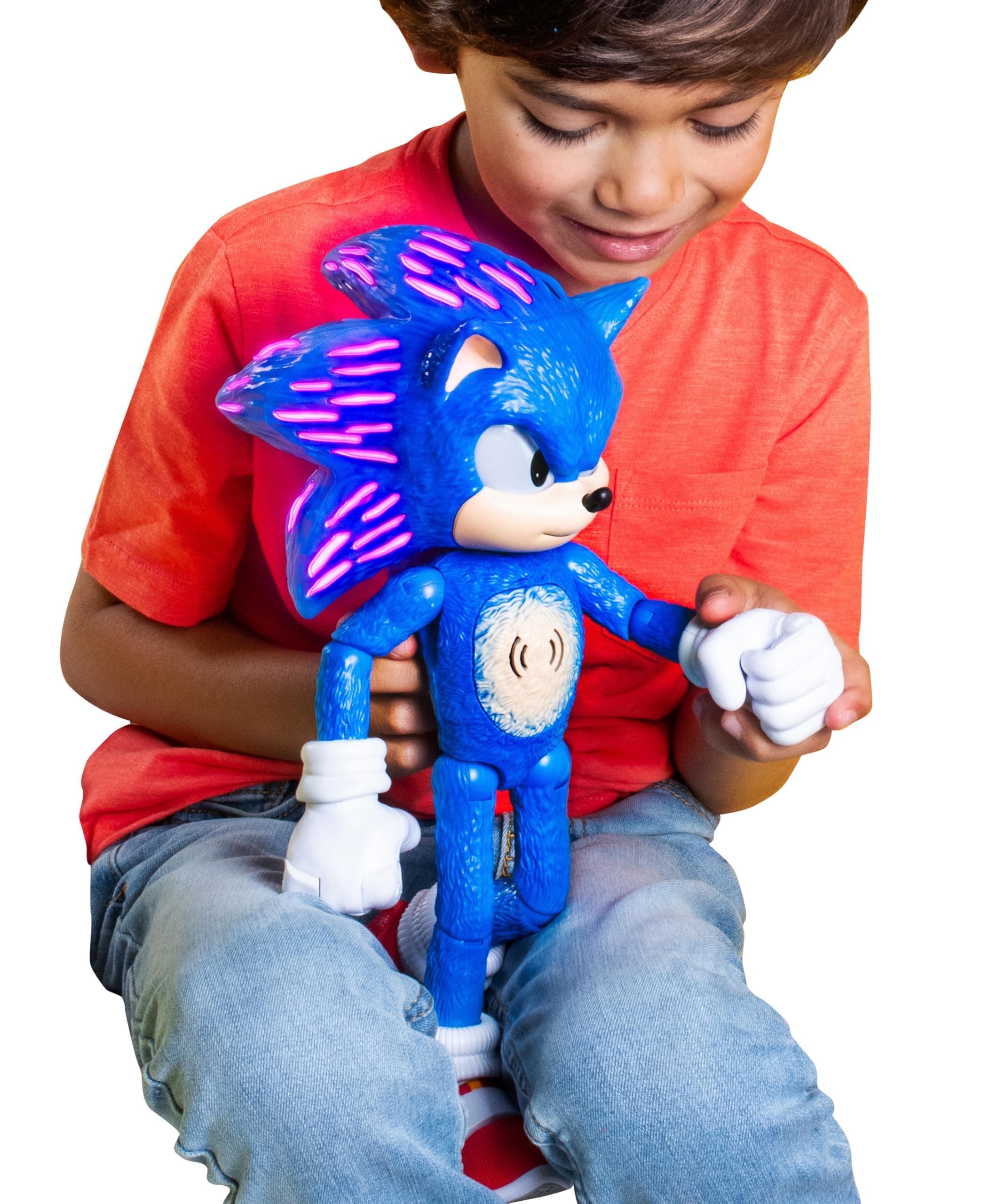 Sonic The Hedgehog 3 Ultimate Talking Sonic 34cm / 12-Inch Figure, Features 3...