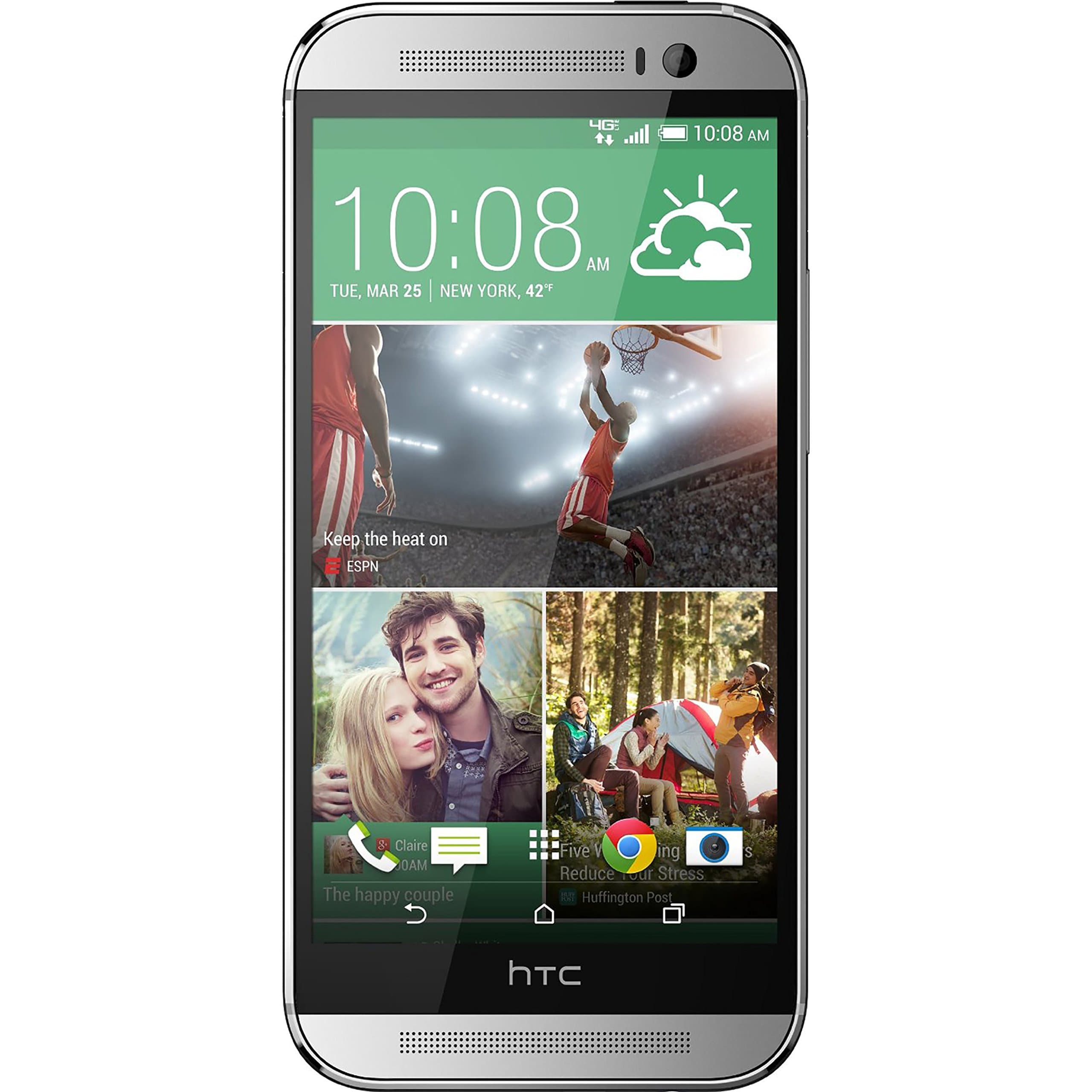 HTC One M8 32GB Unlocked Smartphone - U.S. Version - Glacial Silver