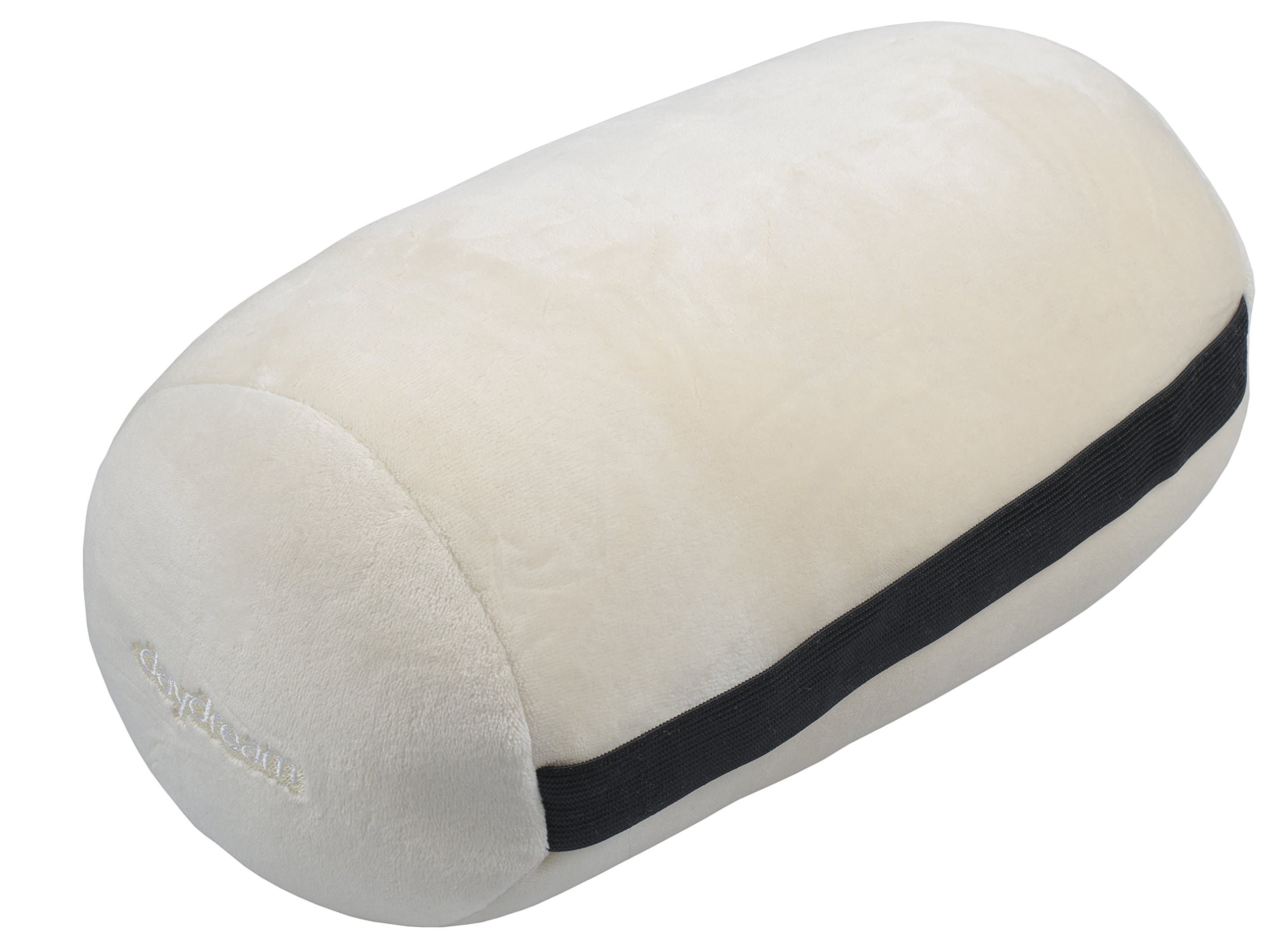 daydream Ecru Neck Roll Pillow with Mircobeads